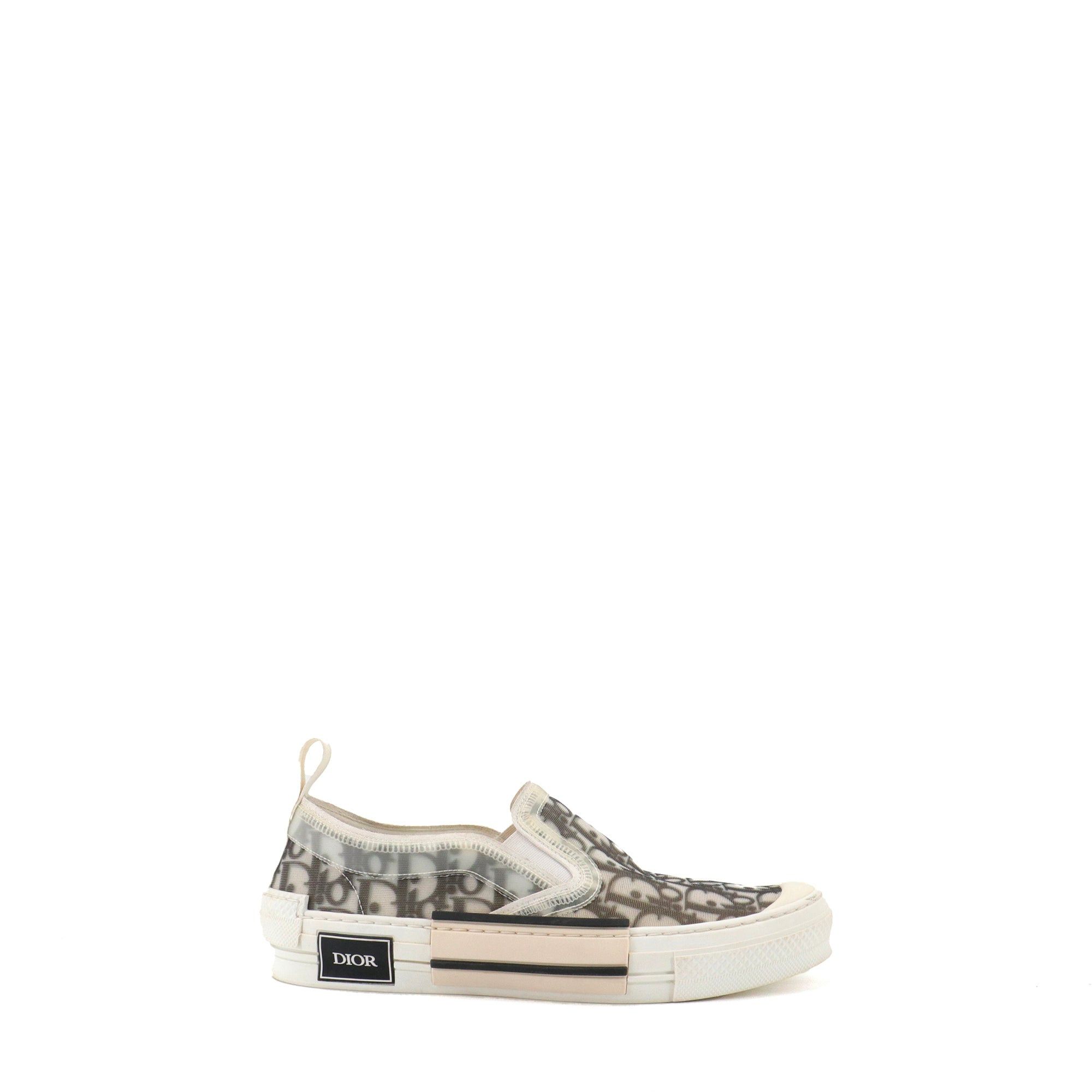 Dior DIOR - Dior B23 Slip-On sneakers in white oblique Dior canvas (T40) Size US 9 / IT 39 - 2 Thumbnail