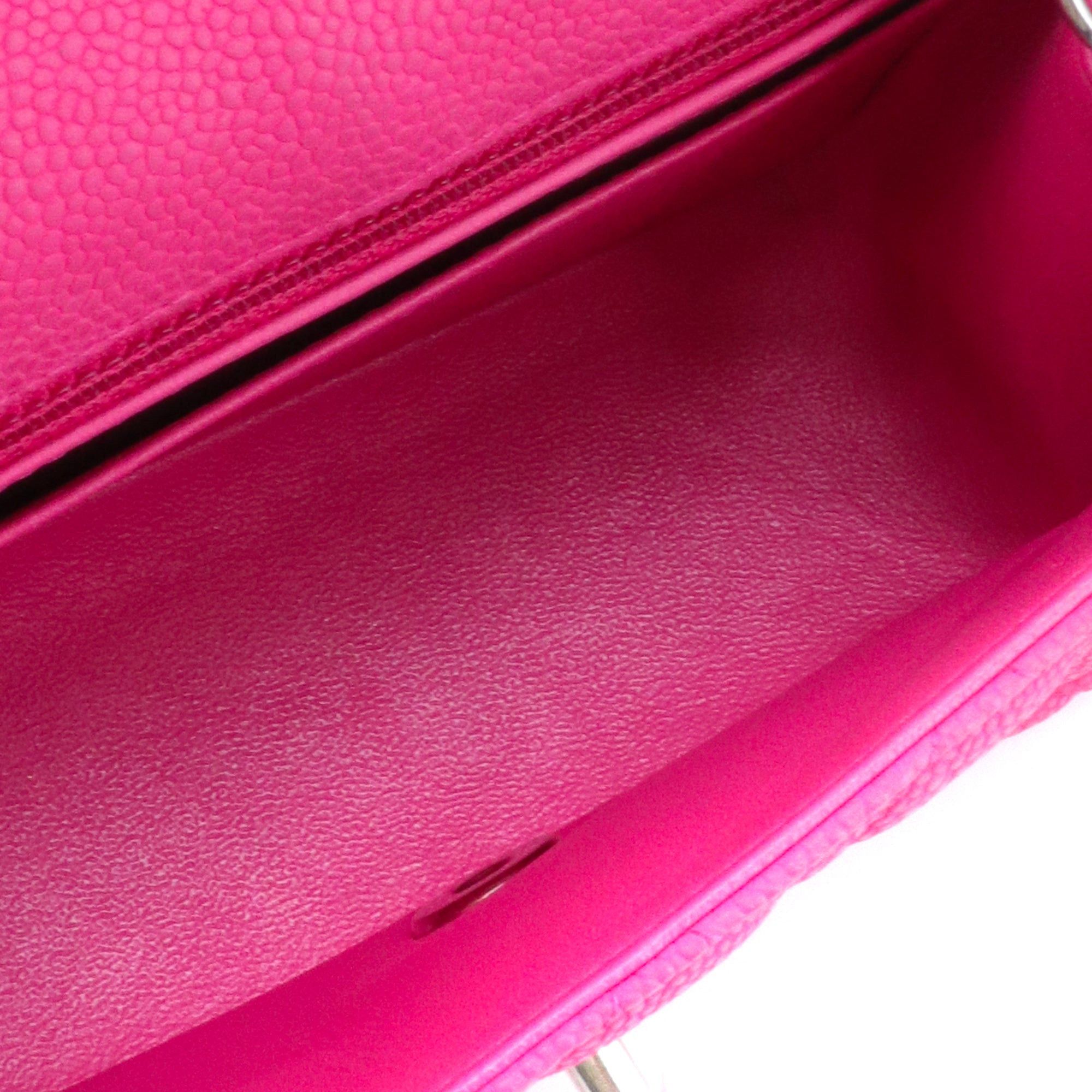 Chanel CHANEL - Chanel Mini Square Timeless/Classique shoulder bag in pink caviar leather Size ONE SIZE - 10 Thumbnail