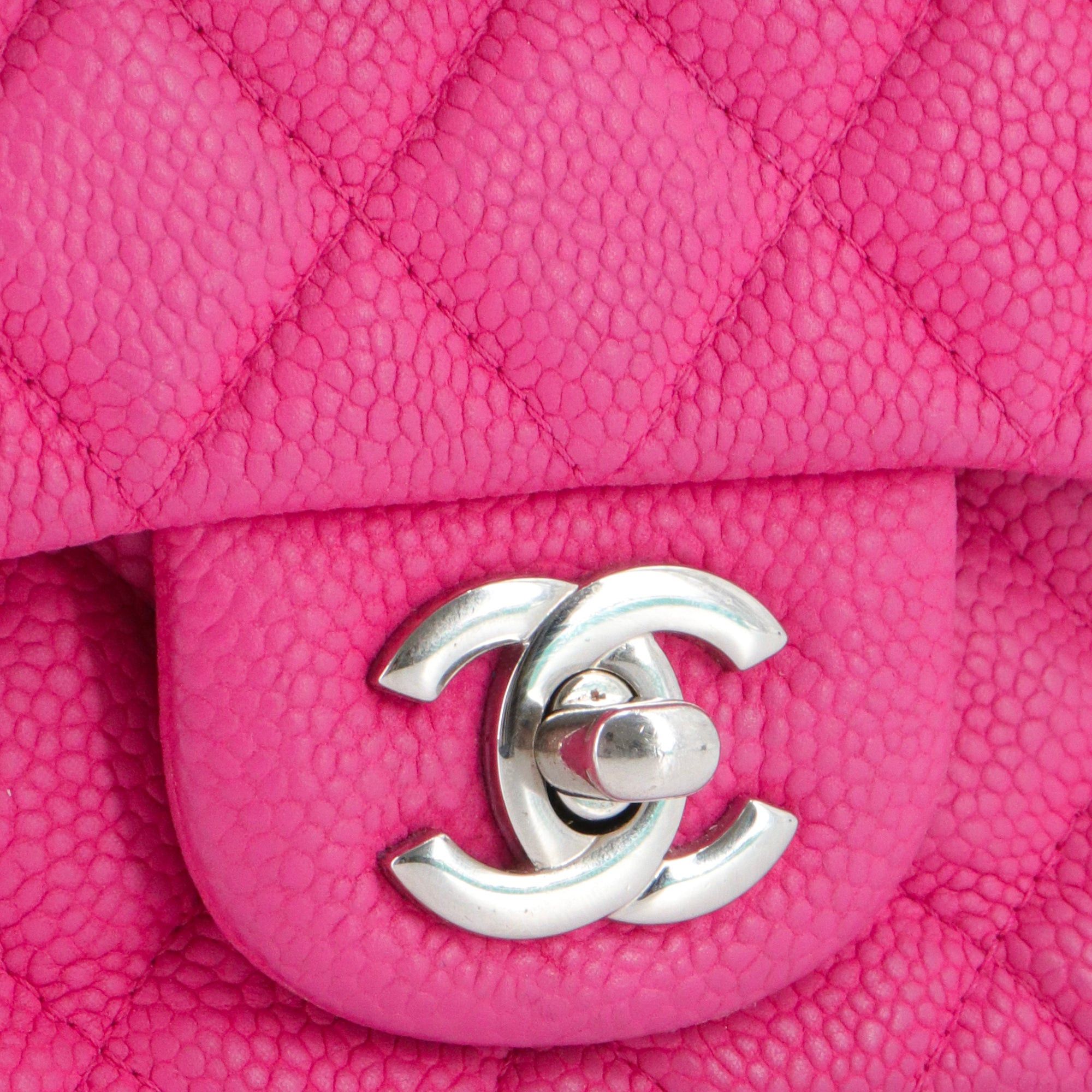 Chanel CHANEL - Chanel Mini Square Timeless/Classique shoulder bag in pink caviar leather Size ONE SIZE - 7 Thumbnail
