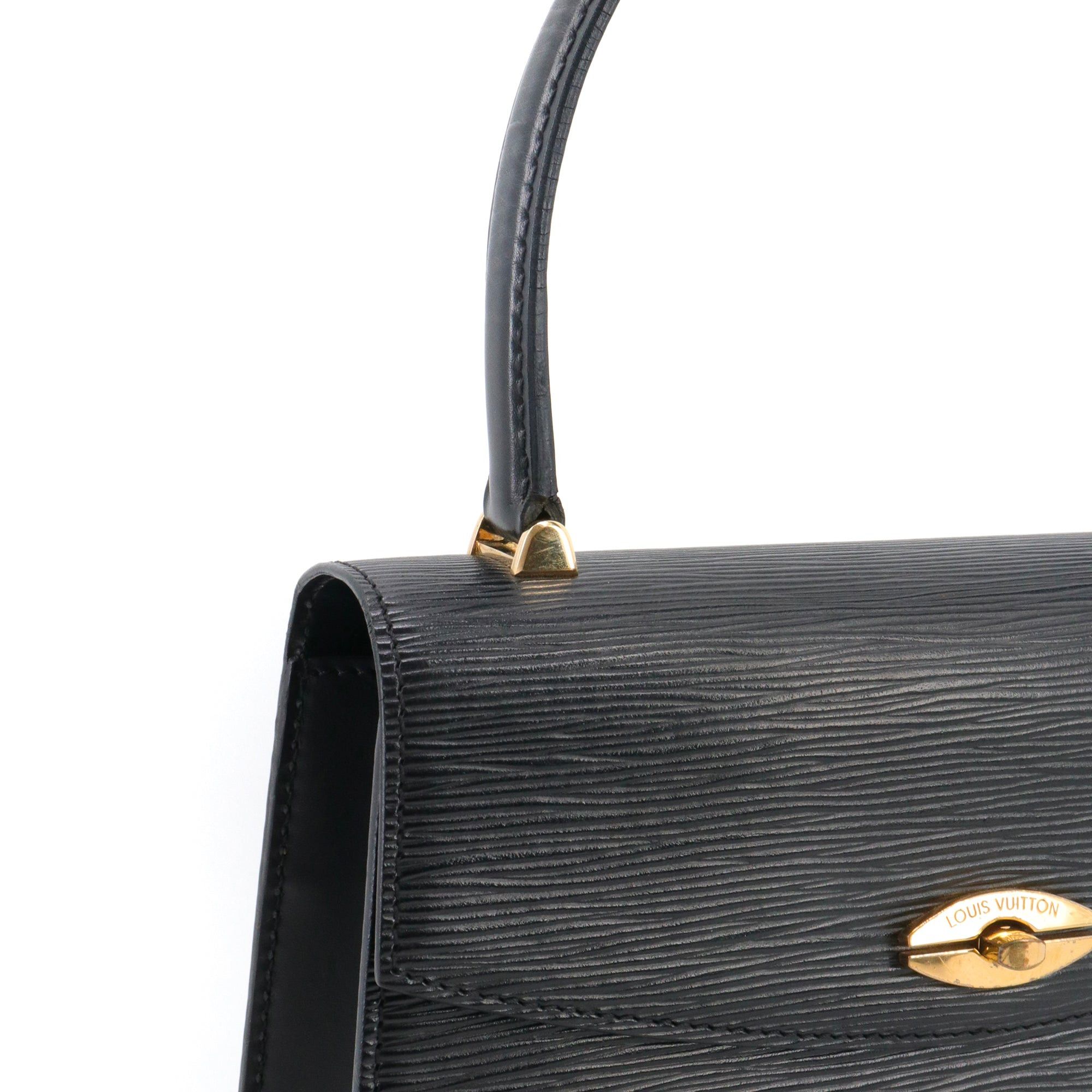 Louis Vuitton LOUIS VUITTON - Louis Vuitton Malesherbes handbag in vintage black epi leather Size ONE SIZE - 6 Thumbnail