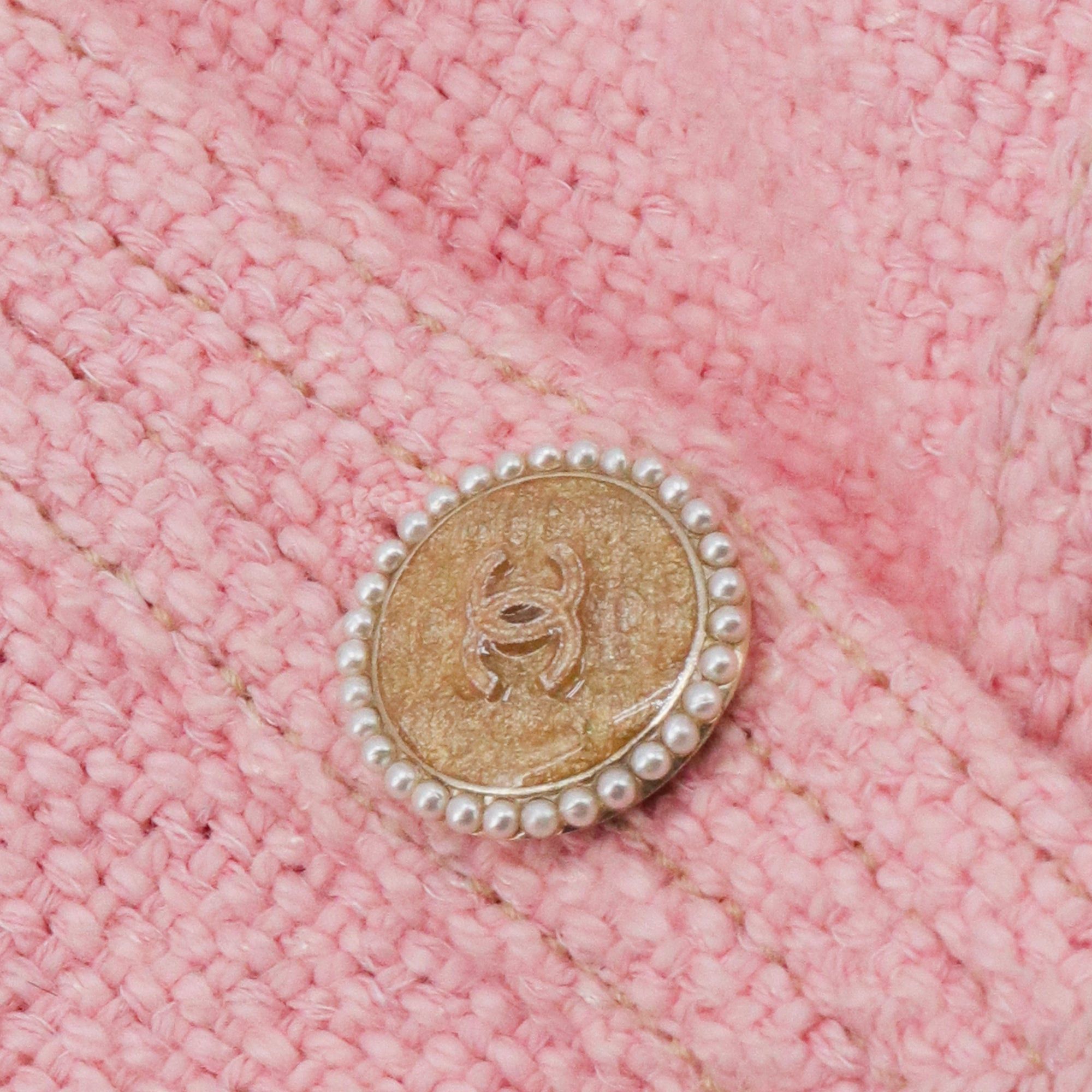 Chanel CHANEL - Chanel short jacket in pink tweed (T40) Size M / US 6-8 / IT 42-44 - 6 Thumbnail