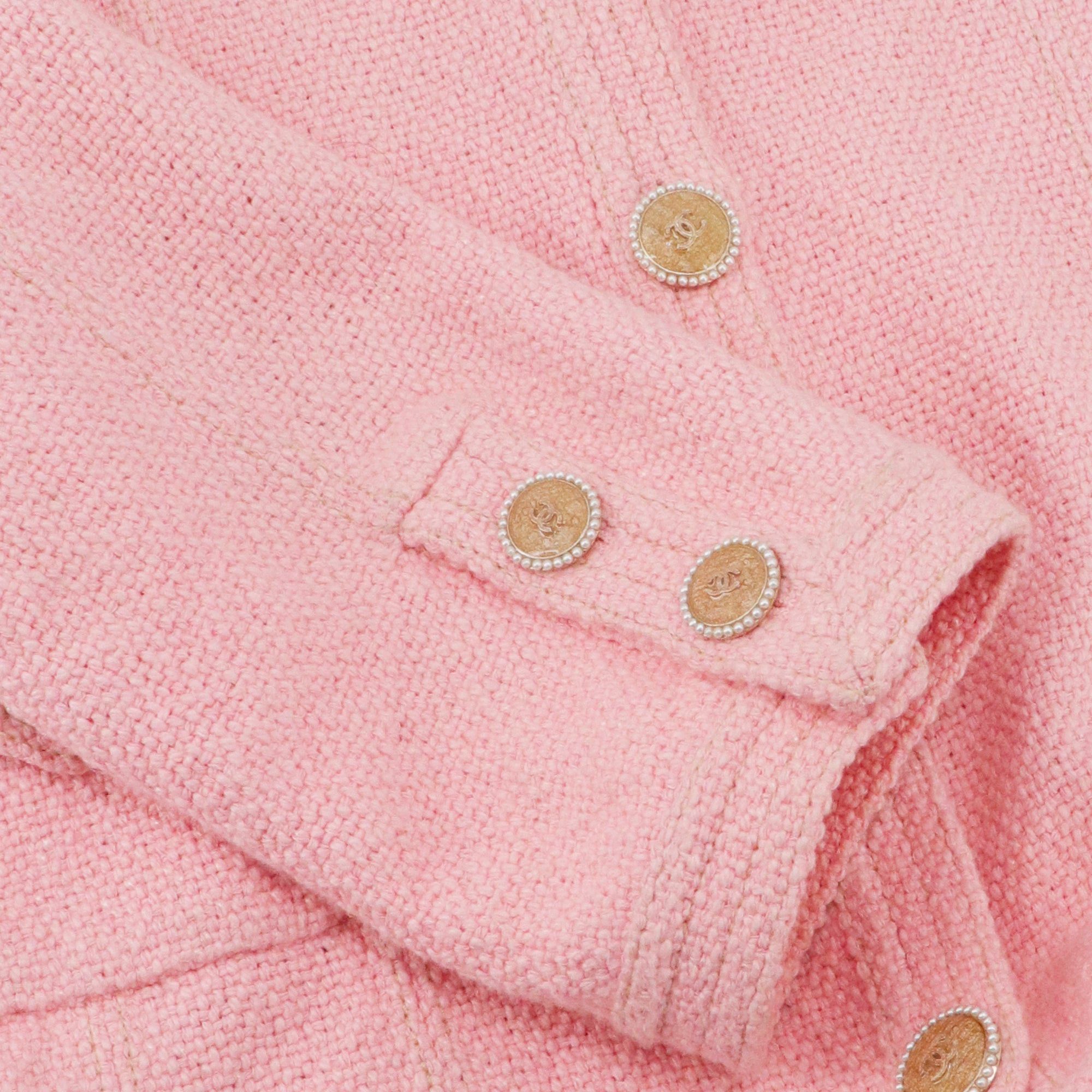 Chanel CHANEL - Chanel short jacket in pink tweed (T40) Size M / US 6-8 / IT 42-44 - 5 Thumbnail