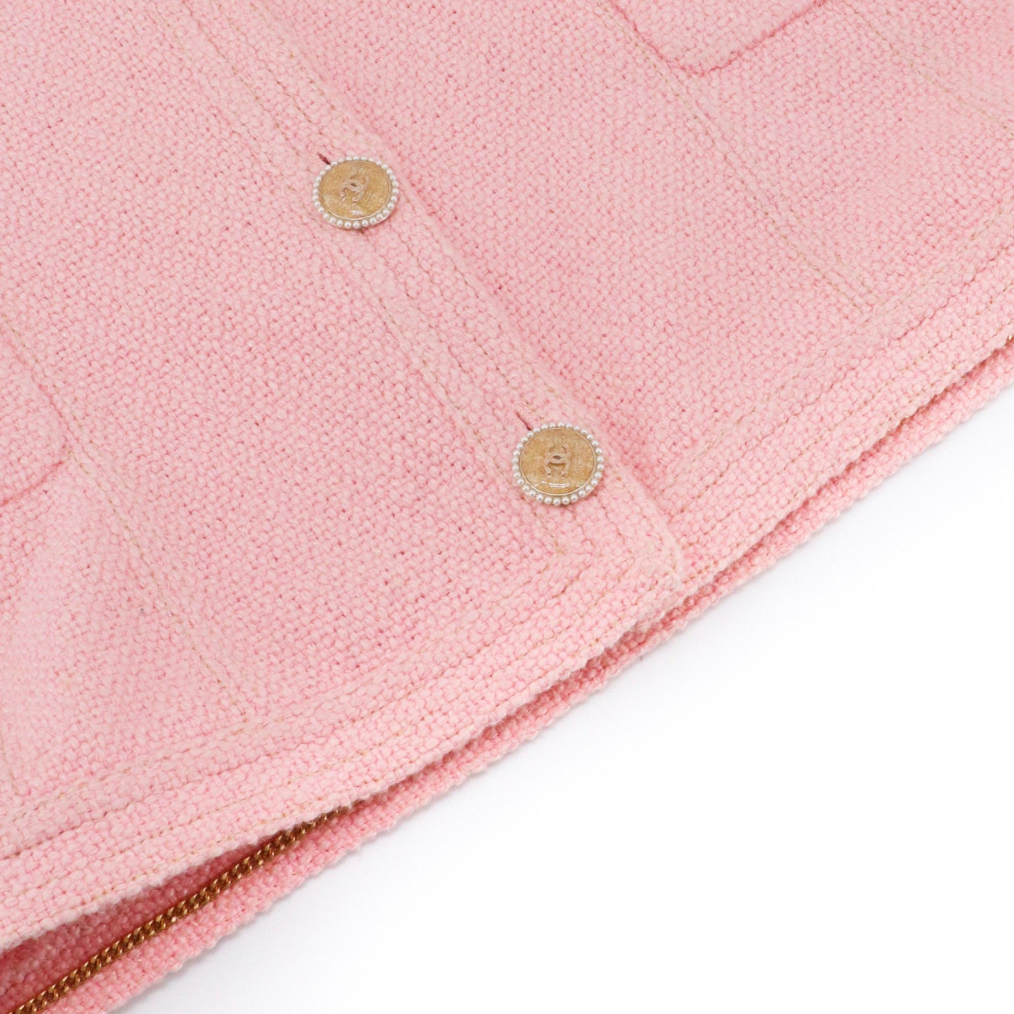 Chanel CHANEL - Chanel short jacket in pink tweed (T40) Size M / US 6-8 / IT 42-44 - 3 Thumbnail