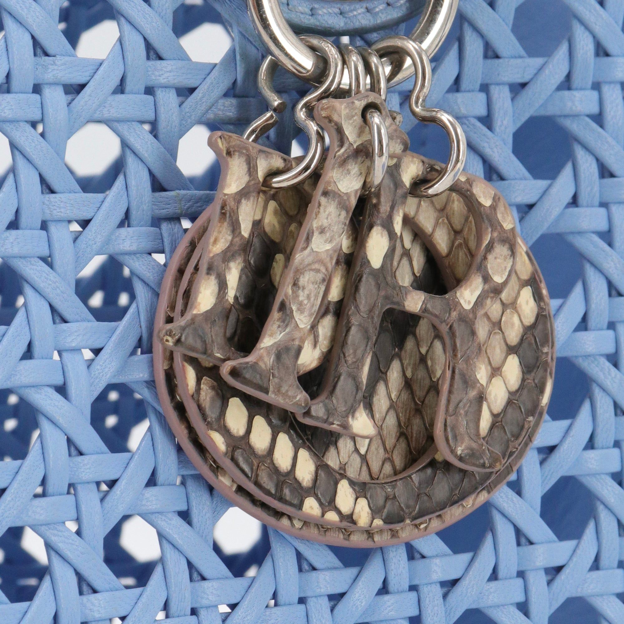 Dior DIOR - Lady Dior limited edition handbag in exotic python leather Size ONE SIZE - 7 Thumbnail