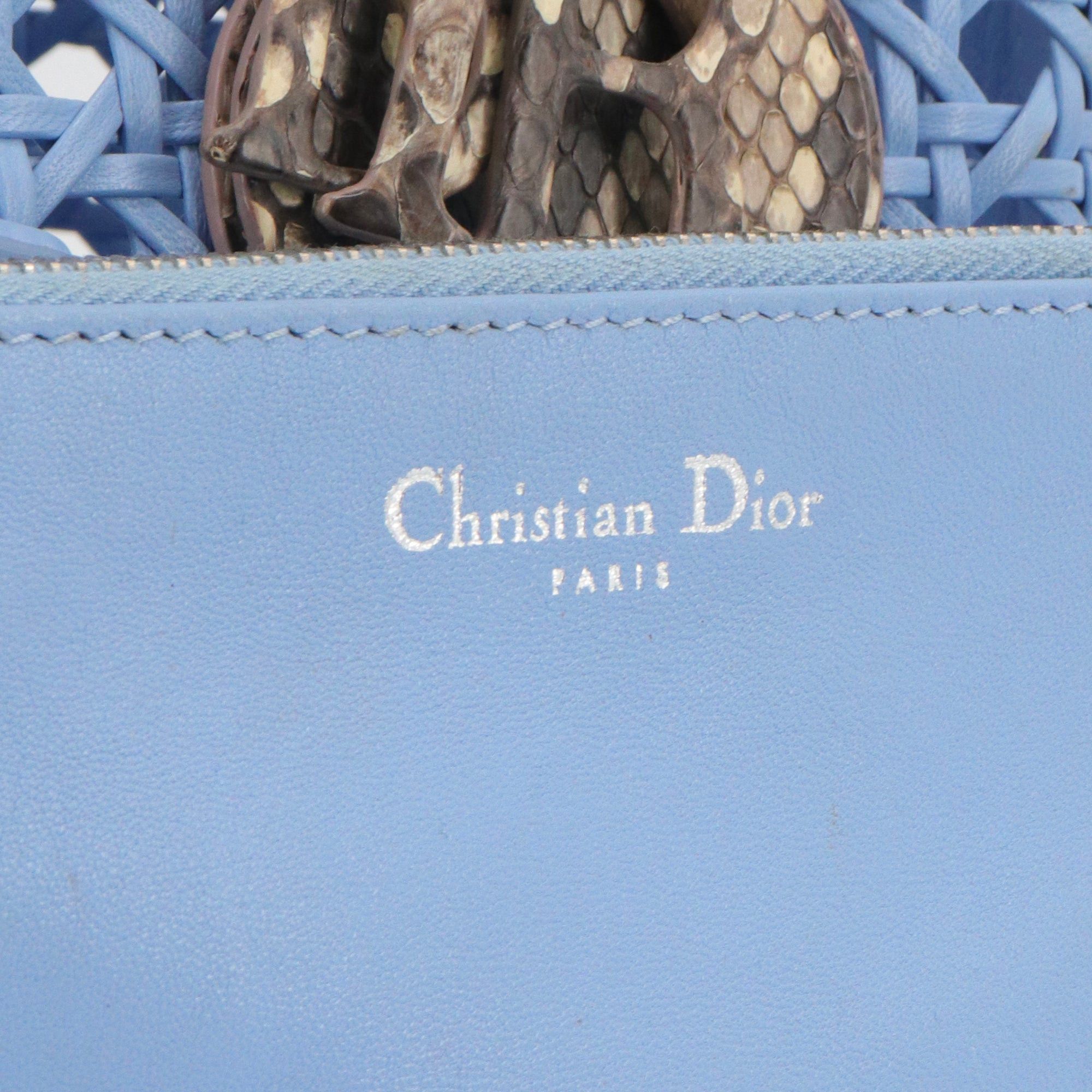 Dior DIOR - Lady Dior limited edition handbag in exotic python leather Size ONE SIZE - 6 Thumbnail