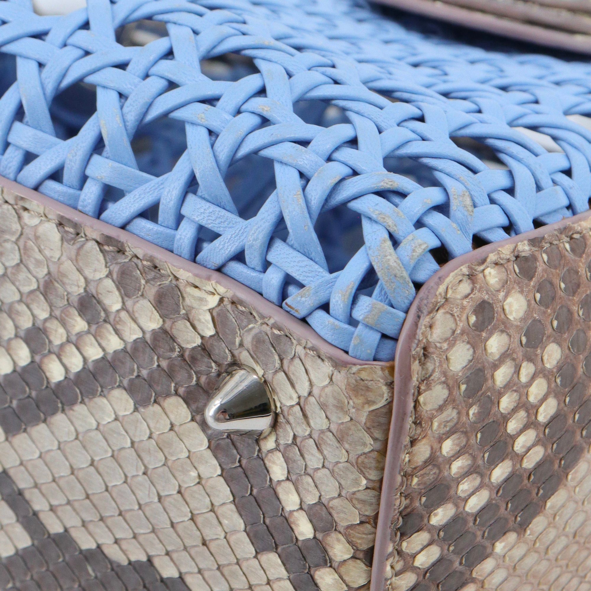 Dior DIOR - Lady Dior limited edition handbag in exotic python leather Size ONE SIZE - 8 Thumbnail