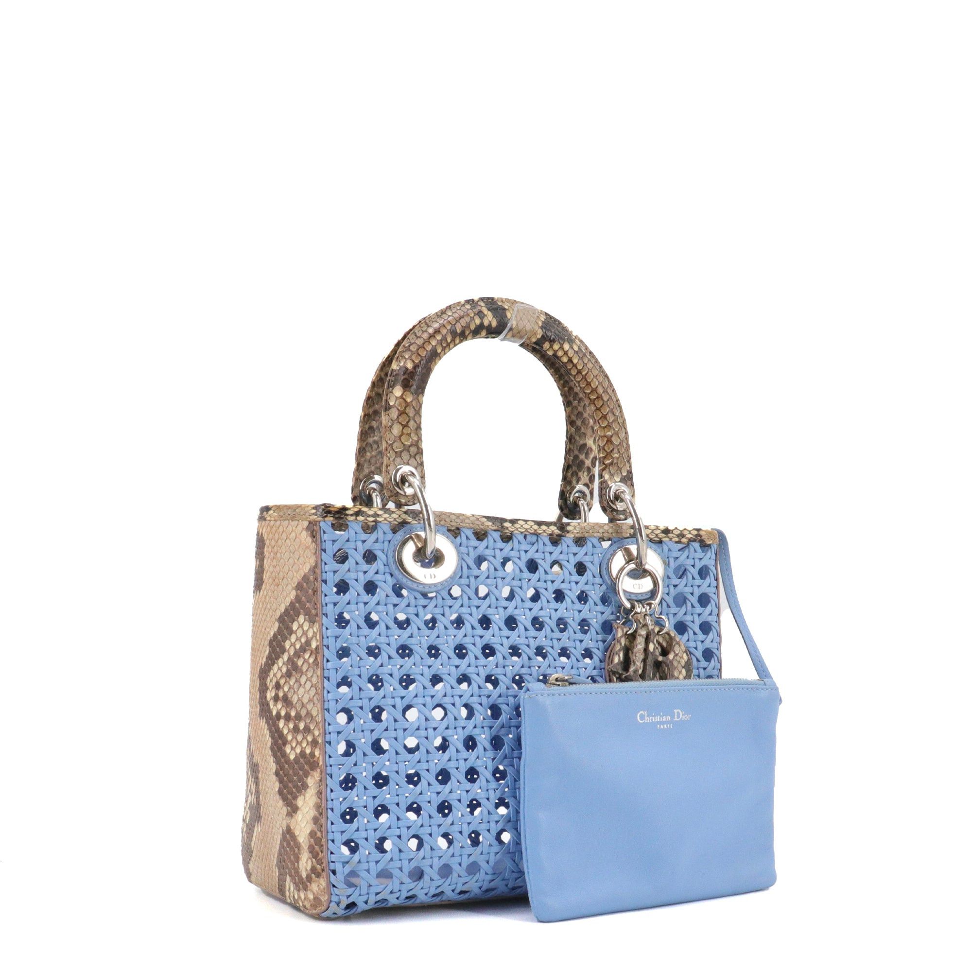 Dior DIOR - Lady Dior limited edition handbag in exotic python leather Size ONE SIZE - 2 Thumbnail