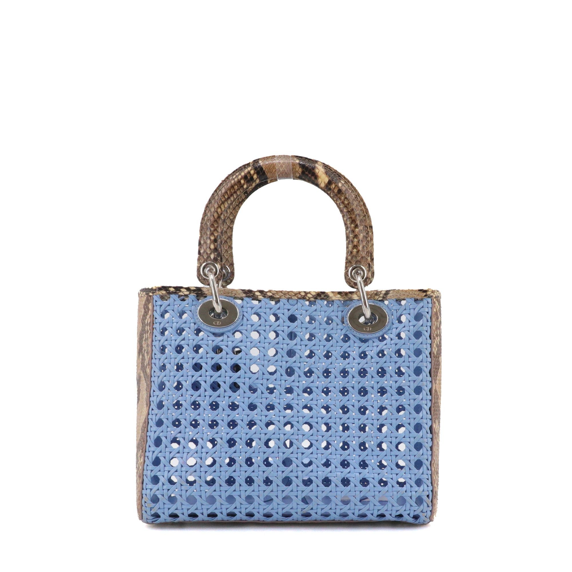 Dior DIOR - Lady Dior limited edition handbag in exotic python leather Size ONE SIZE - 3 Thumbnail