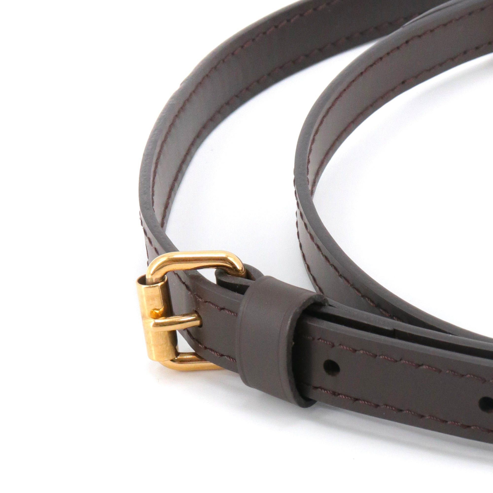 Louis Vuitton LOUIS VUITTON - Louis Vuitton adjustable bag strap in brown leather Size ONE SIZE - 3 Thumbnail