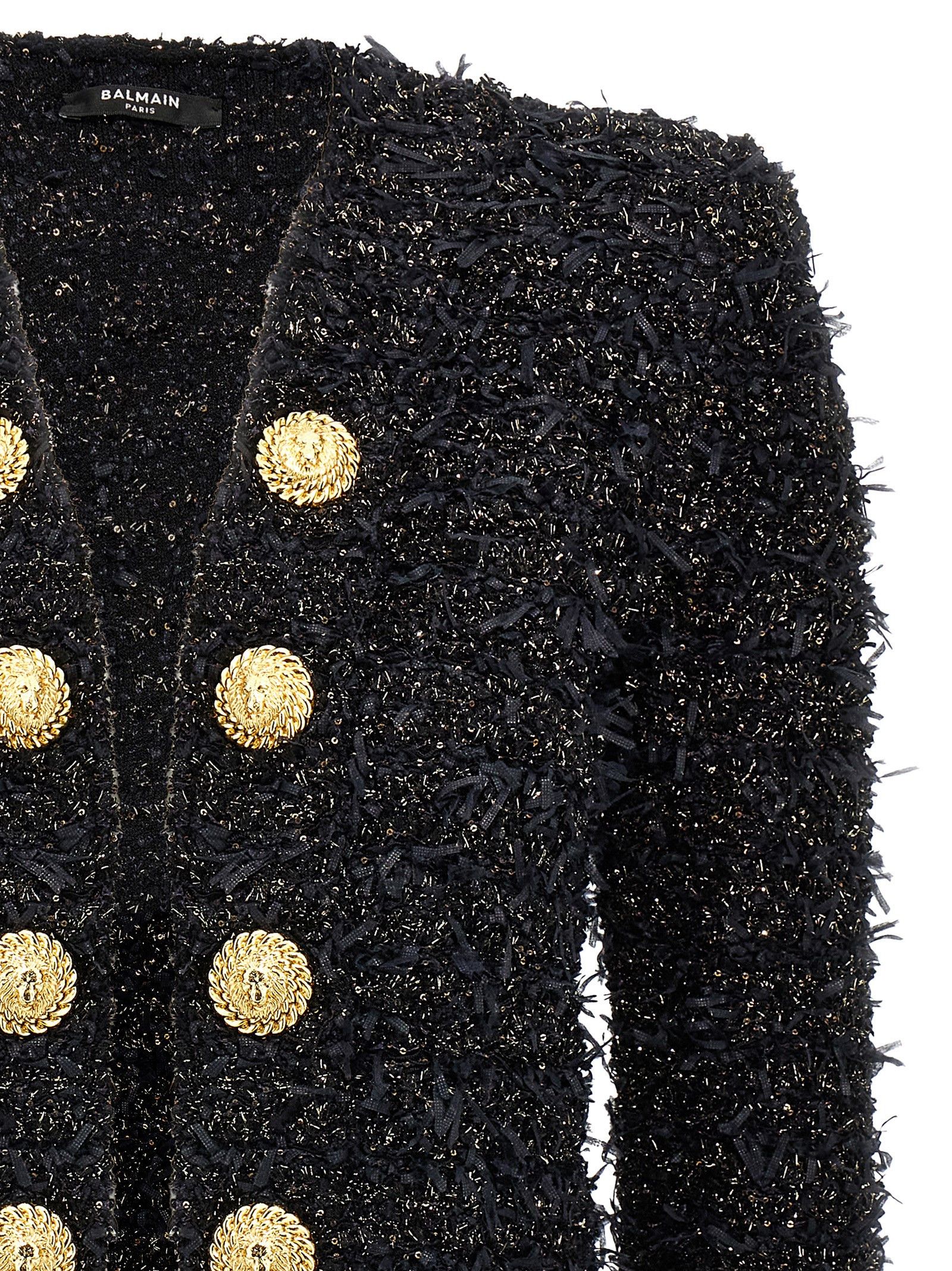 Balmain Lurex Tweed Blazer Size XS / US 0-2 / IT 36-38 - 3 Thumbnail