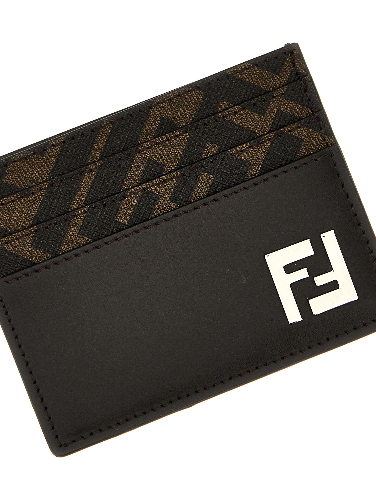 Fendi 'Squared Ff' Card Holder Size ONE SIZE - 3 Thumbnail