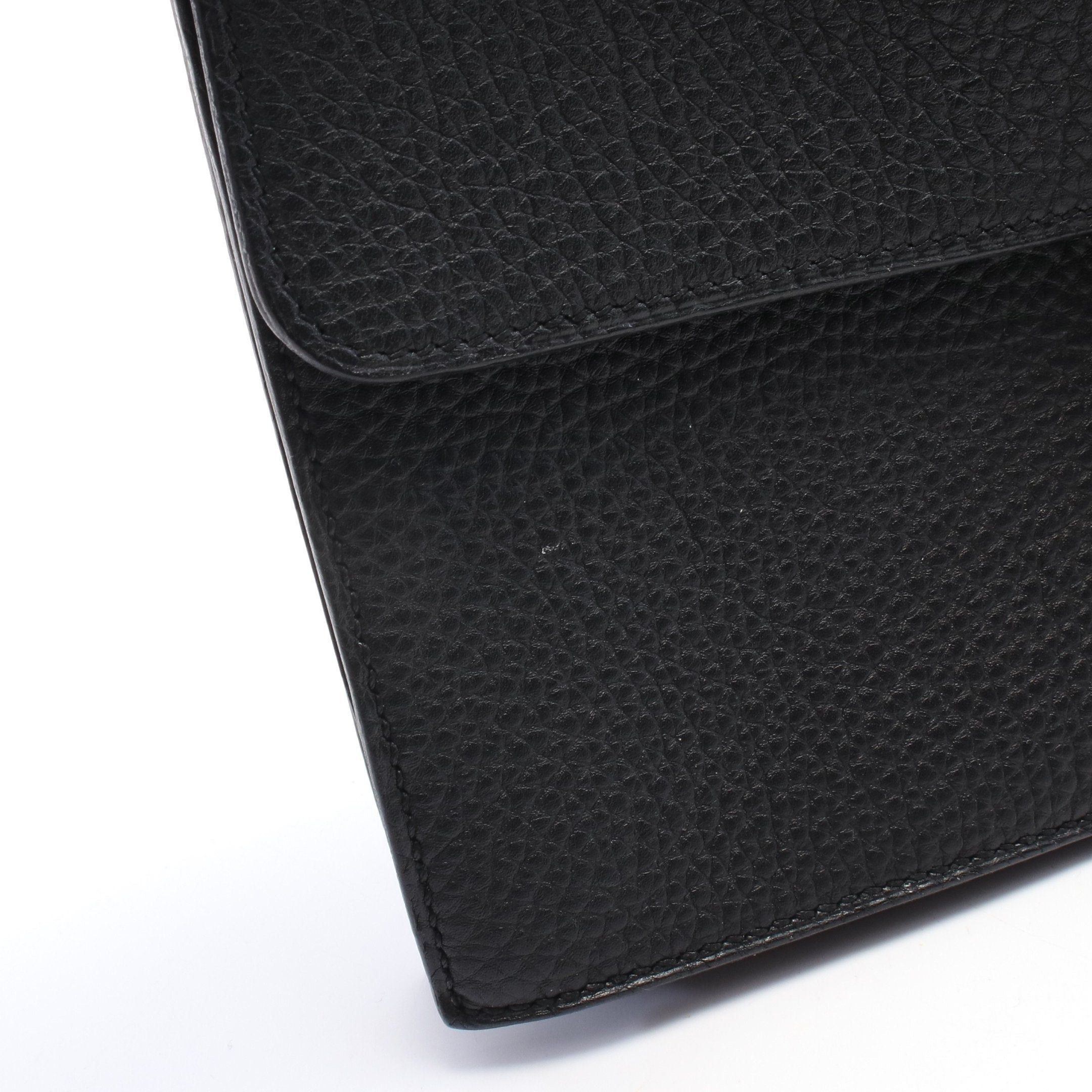 Hermes Hermes Jet Clutch Bag Togo Black Silver Hardware Stamp Size ONE SIZE - 6 Thumbnail