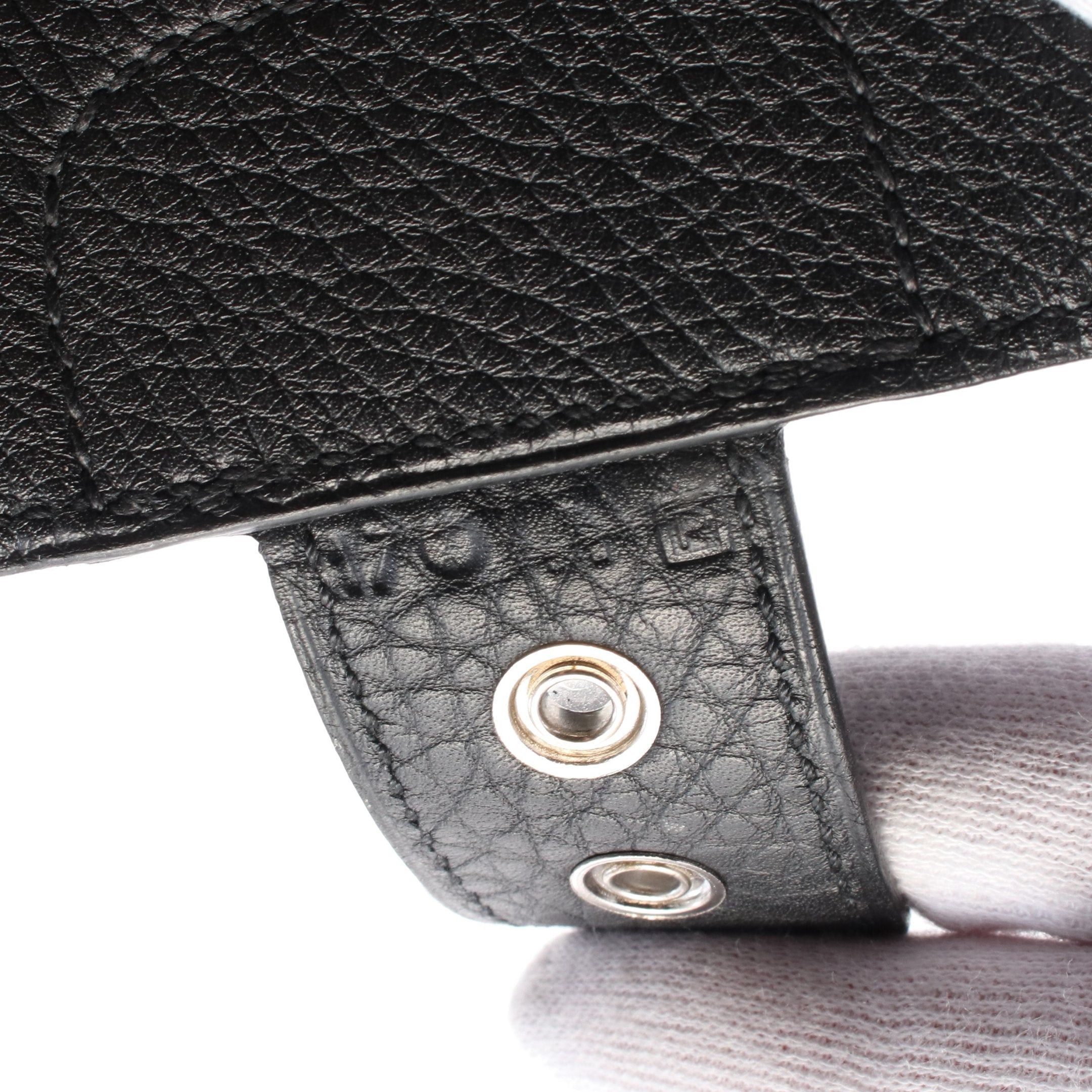 Hermes Hermes Jet Clutch Bag Togo Black Silver Hardware Stamp Size ONE SIZE - 5 Thumbnail