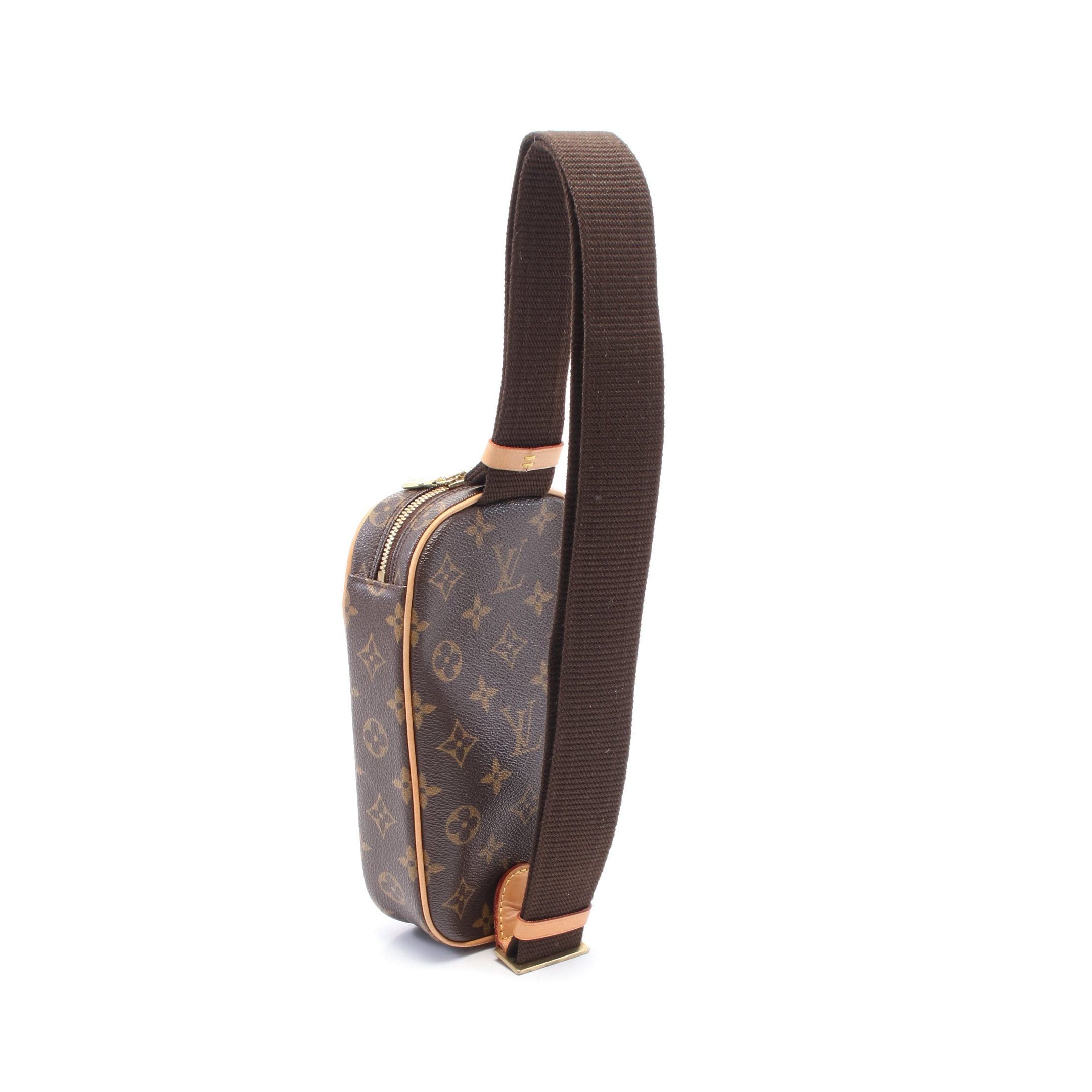 Louis Vuitton Louis Vuitton Pochette Ganju Monogram Body Bag Leather Brown Size ONE SIZE - 2 Thumbnail