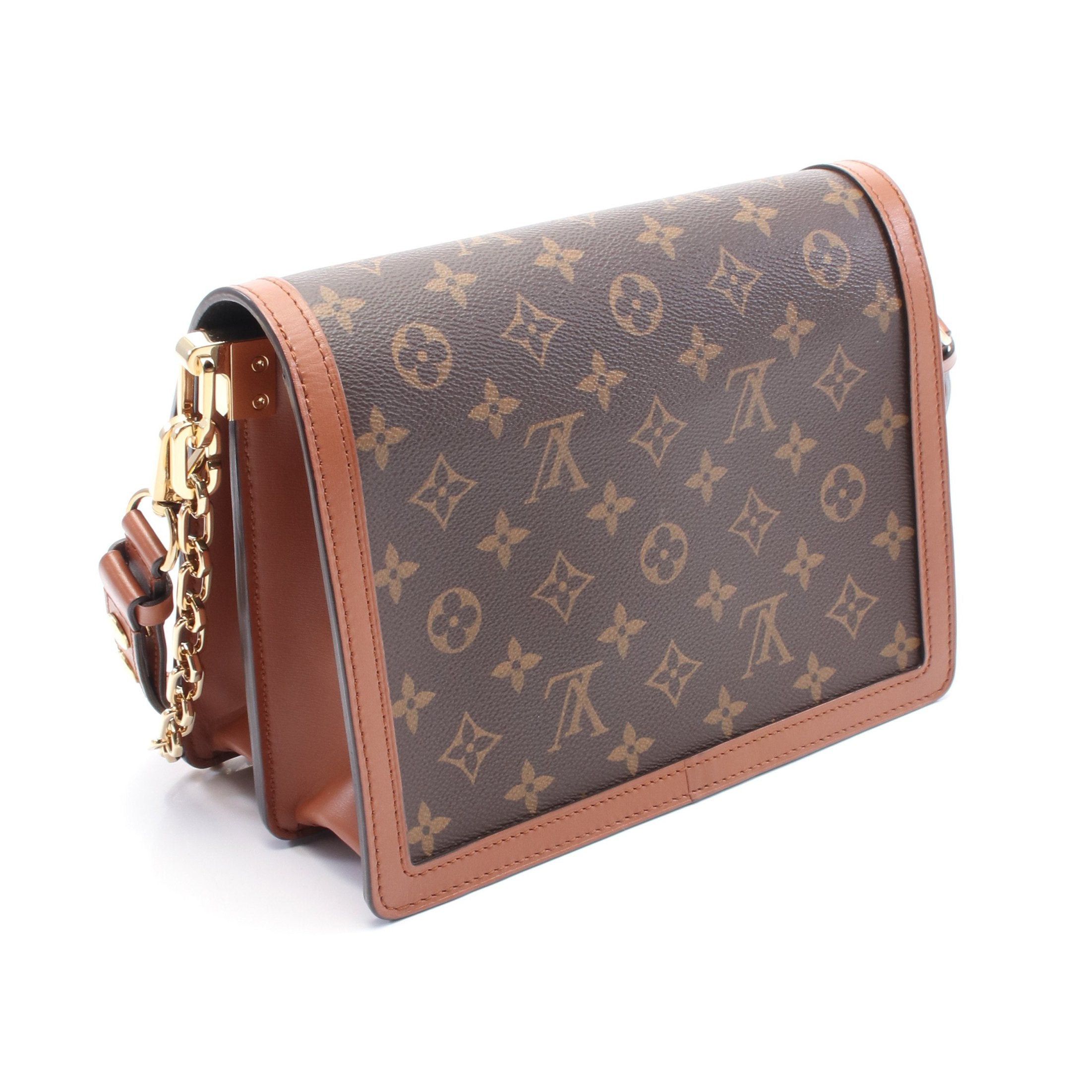 Louis Vuitton Louis Vuitton Dauphine Monogram Reverse Shoulder Bag Leather Brown Size ONE SIZE - 2 Thumbnail