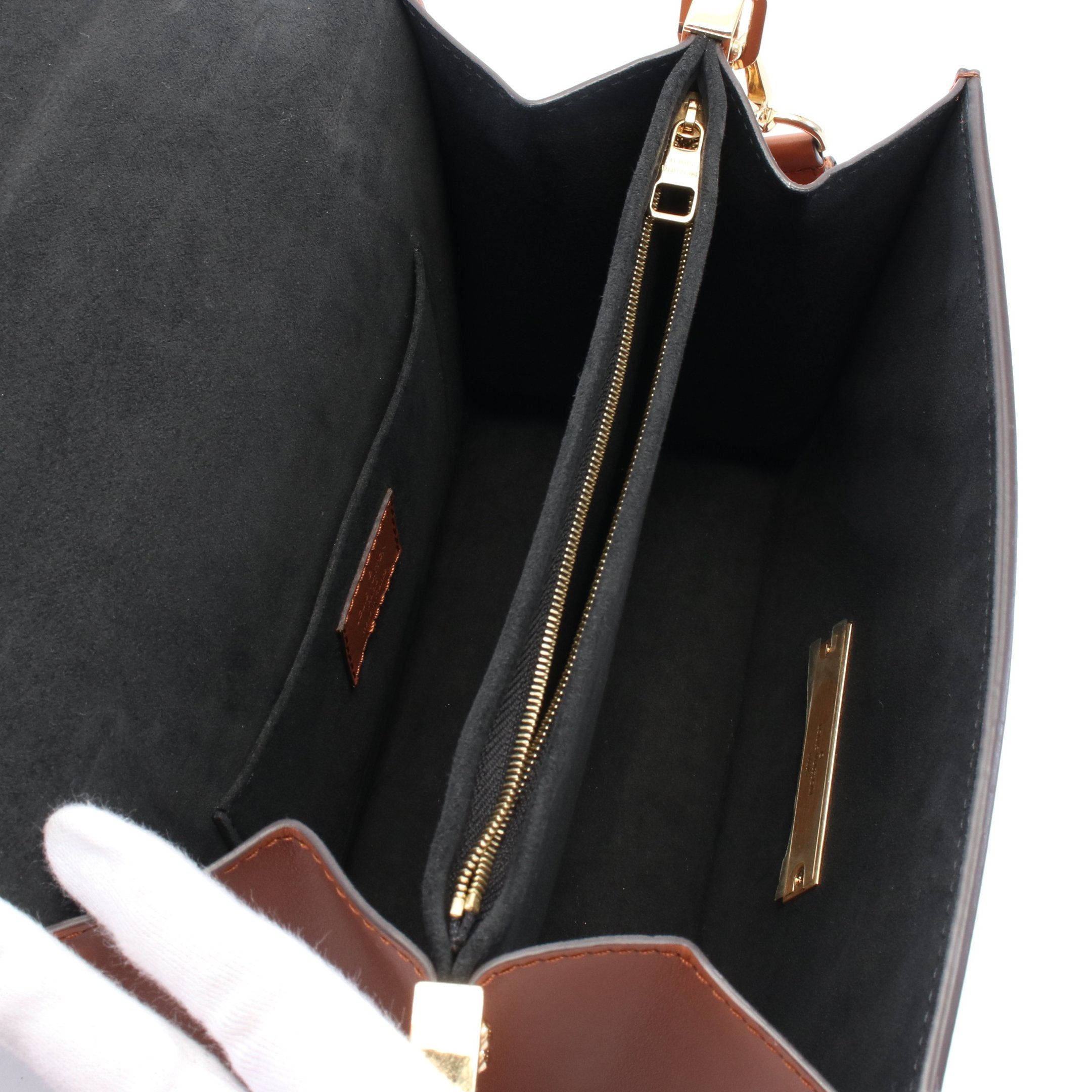 Louis Vuitton Louis Vuitton Dauphine Monogram Reverse Shoulder Bag Leather Brown Size ONE SIZE - 3 Thumbnail