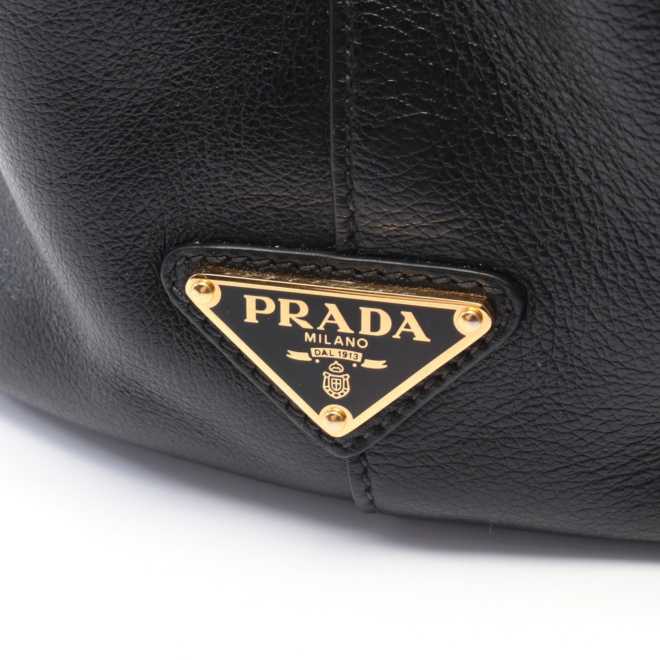 Prada Prada Handbag Leather Black Size ONE SIZE - 5 Thumbnail