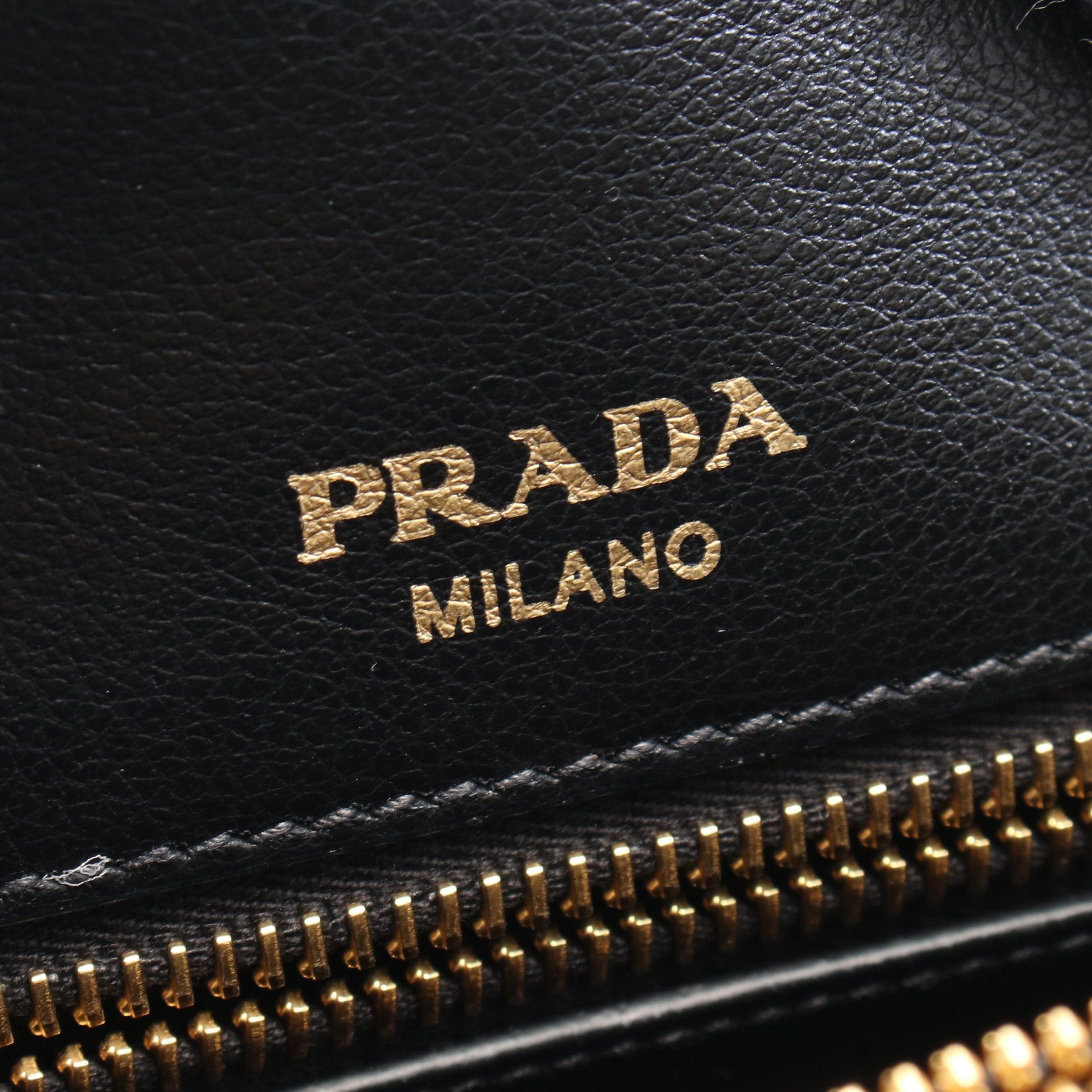 Prada Prada Handbag Leather Black Size ONE SIZE - 4 Thumbnail