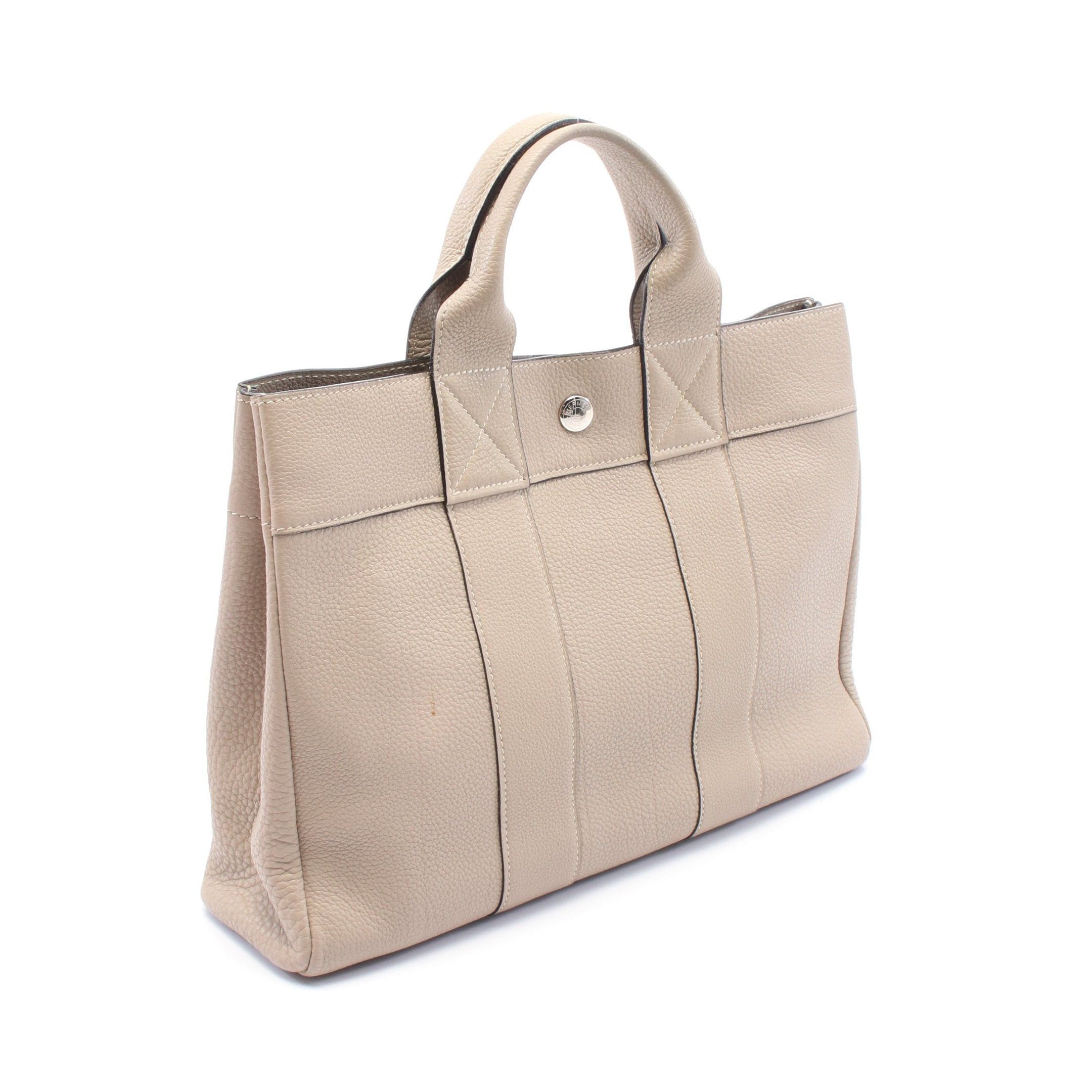 Hermes Hermes Fool Toe Pm Tourtiere Gray Handbag Tote Bag Togo Beige Silver Hardware Stamp (Manufactured Around 2002) Size ONE SIZE - 2 Thumbnail