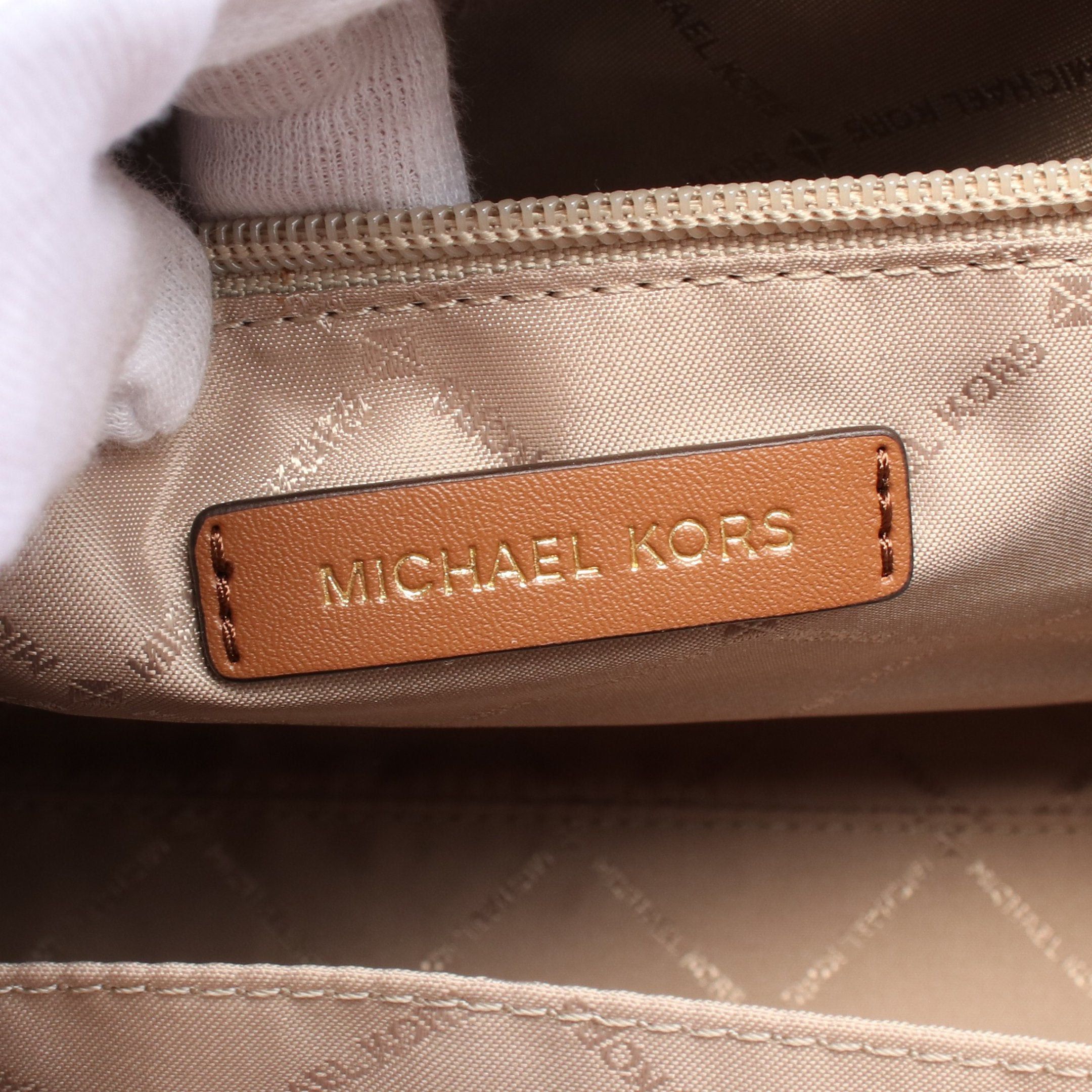 Michael Kors Michael Kors Hamilton Medium Satchel Handbag Leather Brown Size ONE SIZE - 4 Thumbnail