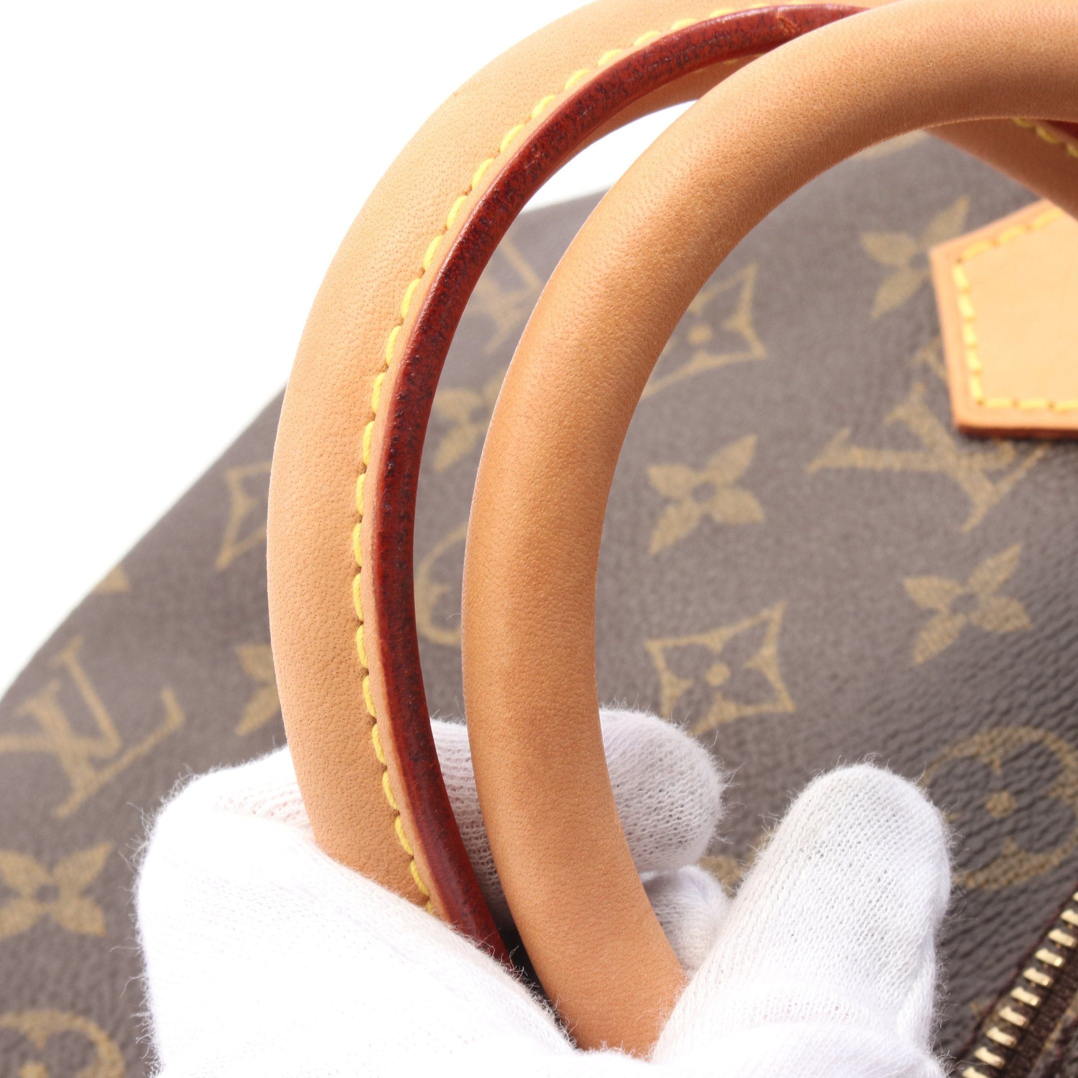 Louis Vuitton Louis Vuitton Speedy 30 Monogram Handbag Leather Brown Size ONE SIZE - 6 Thumbnail
