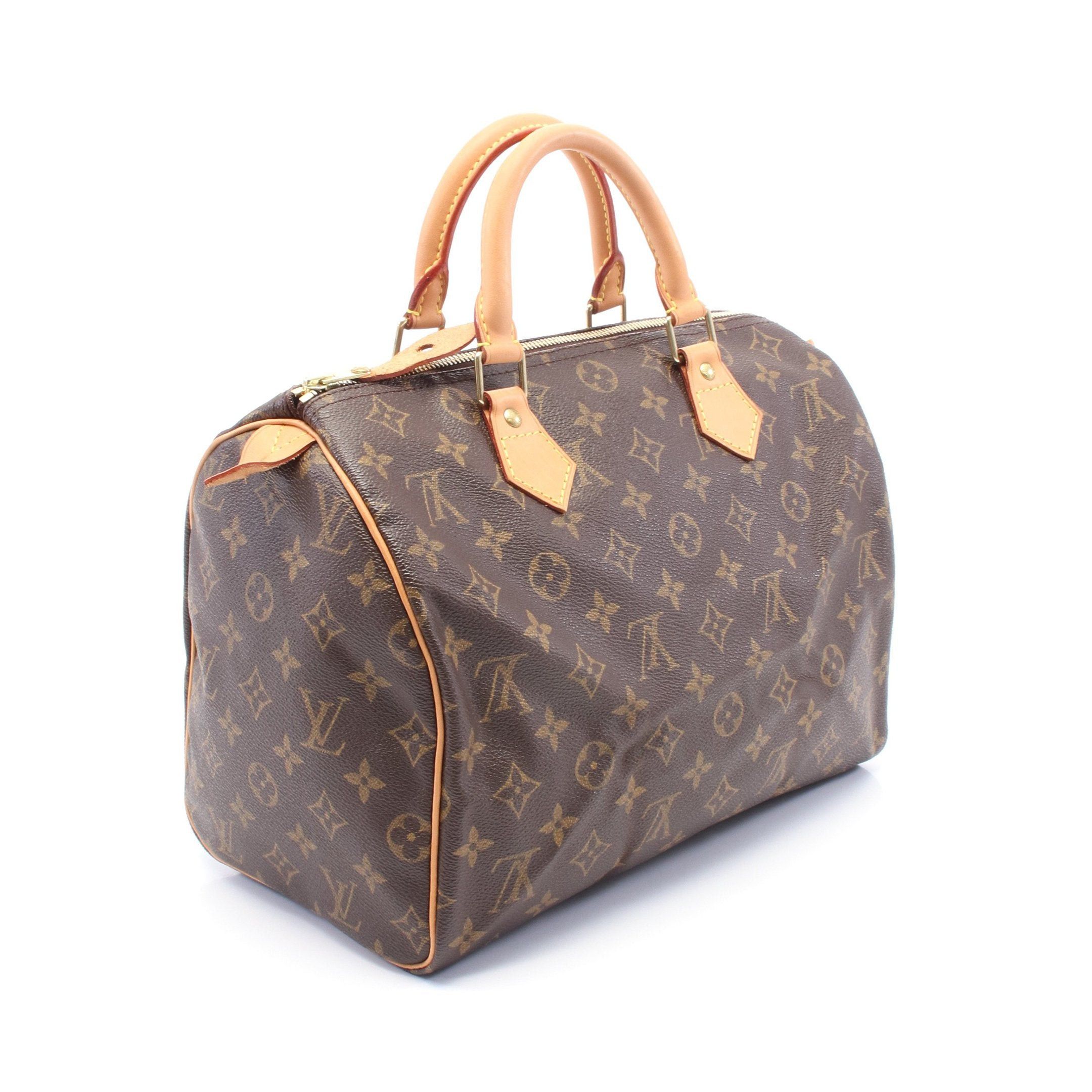 Louis Vuitton Louis Vuitton Speedy 30 Monogram Handbag Leather Brown Size ONE SIZE - 2 Thumbnail
