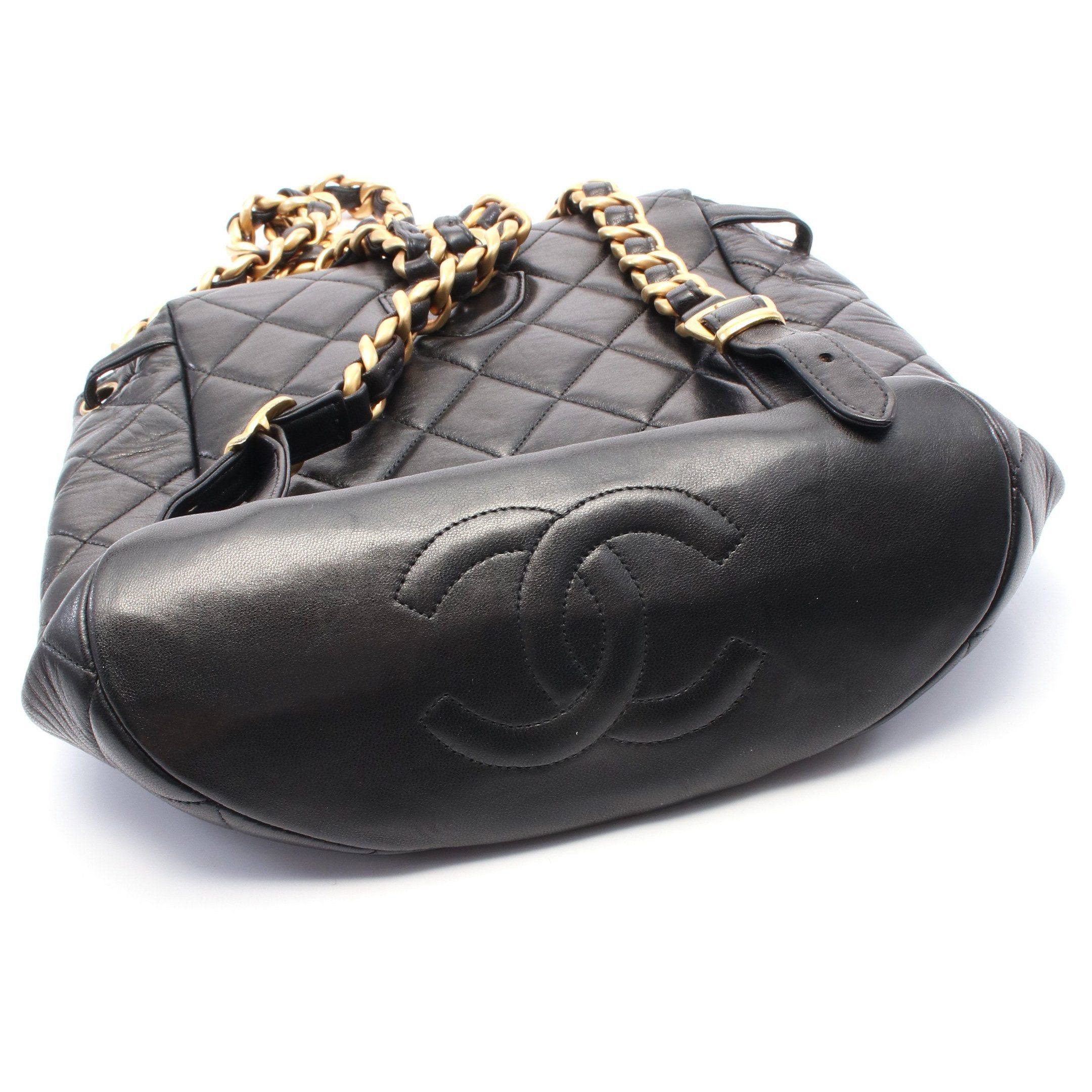 Chanel Chanel Matelasse Backpack Rucksack Lambskin Black Gold Hardware Size ONE SIZE - 7 Thumbnail