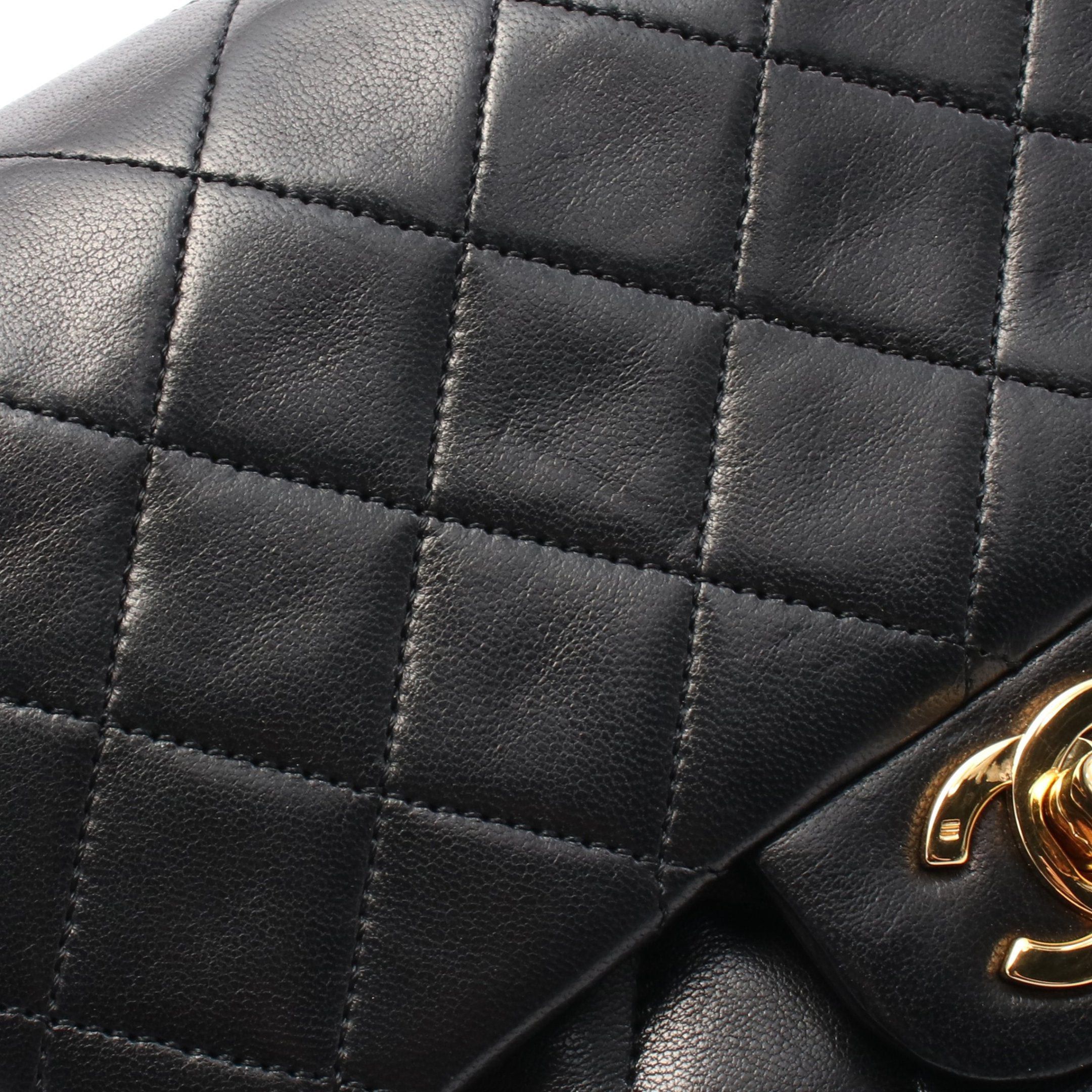 Chanel Chanel Matelasse Diana Flap Chain Shoulder Bag Lambskin Black Gold Hardware Size ONE SIZE - 9 Thumbnail