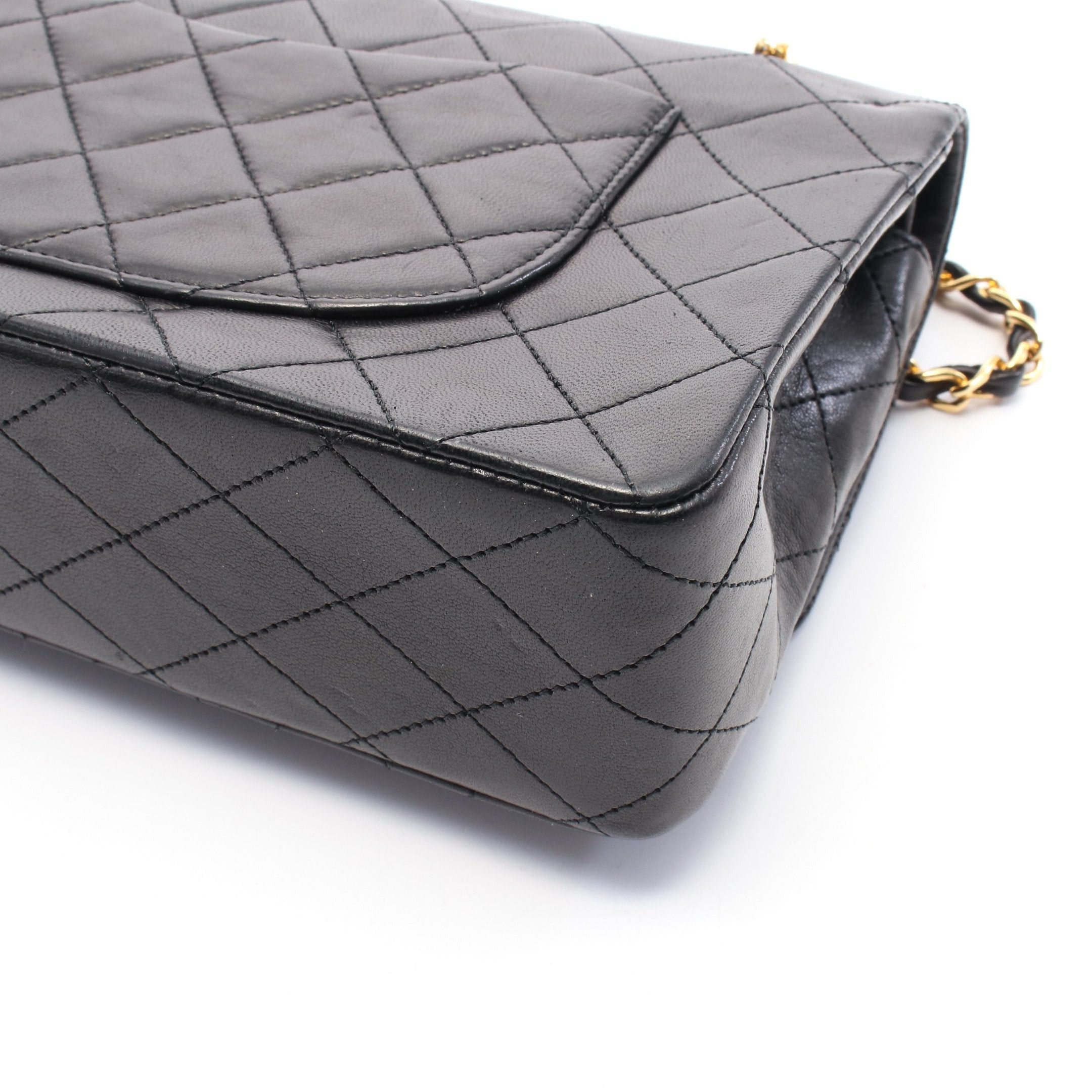 Chanel Chanel Matelasse Diana Flap Chain Shoulder Bag Lambskin Black Gold Hardware Size ONE SIZE - 10 Thumbnail