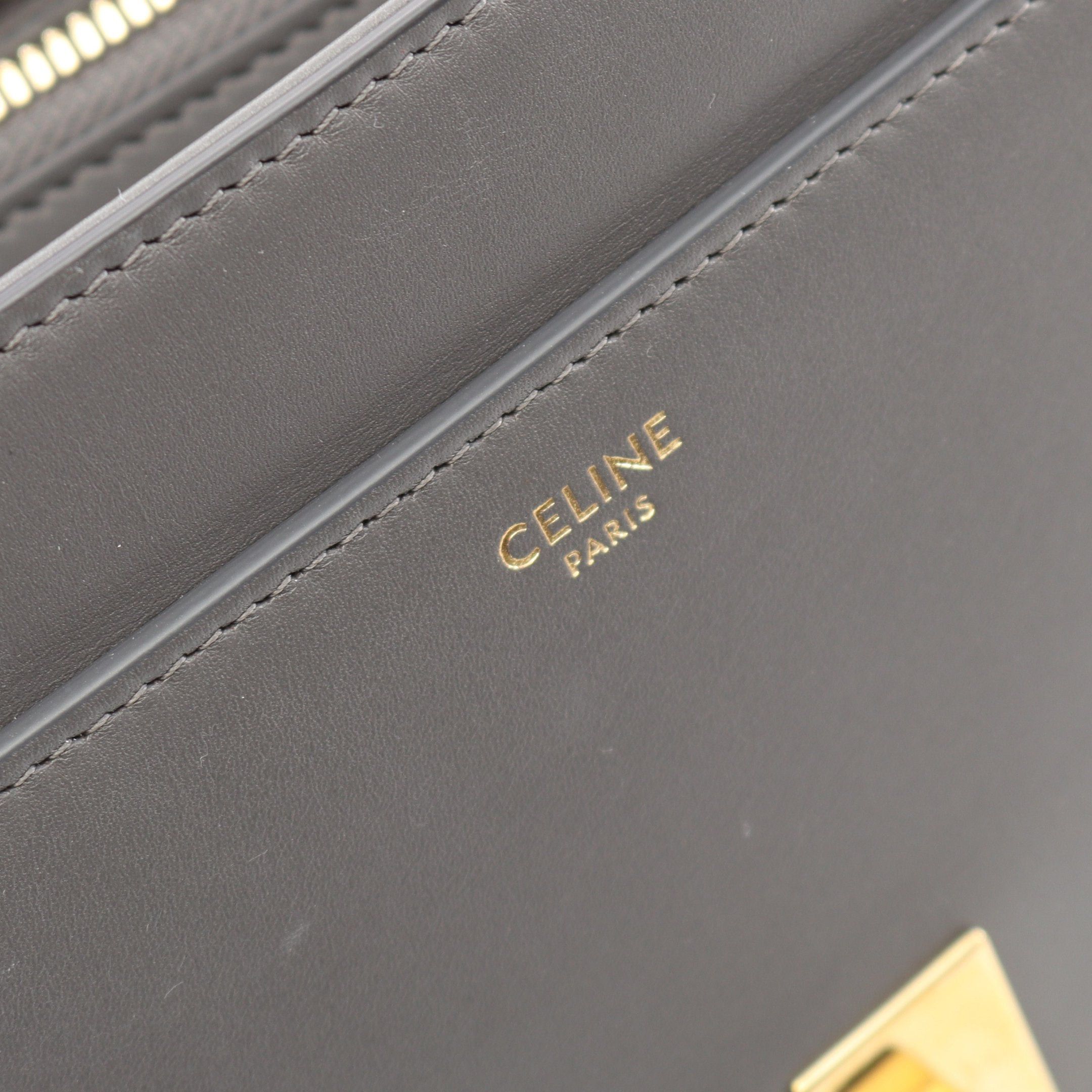 Celine Celine 16 Sais Medium Handbag Leather Gray Size ONE SIZE - 4 Thumbnail