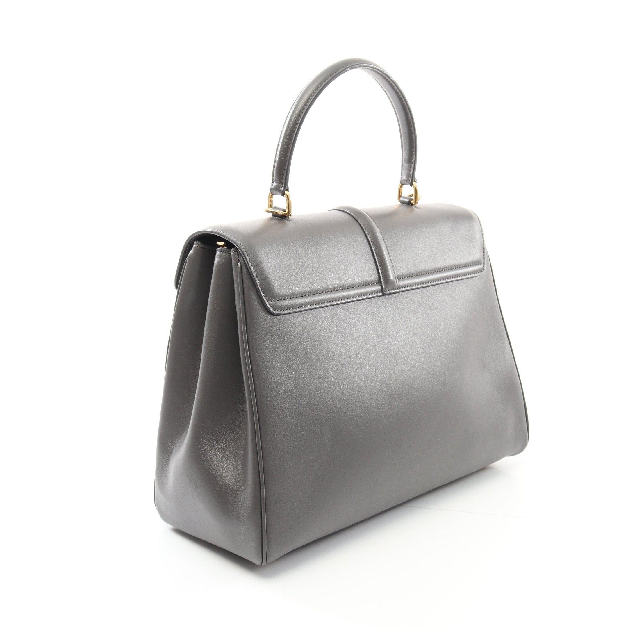 Celine Celine 16 Sais Medium Handbag Leather Gray Size ONE SIZE - 2 Thumbnail