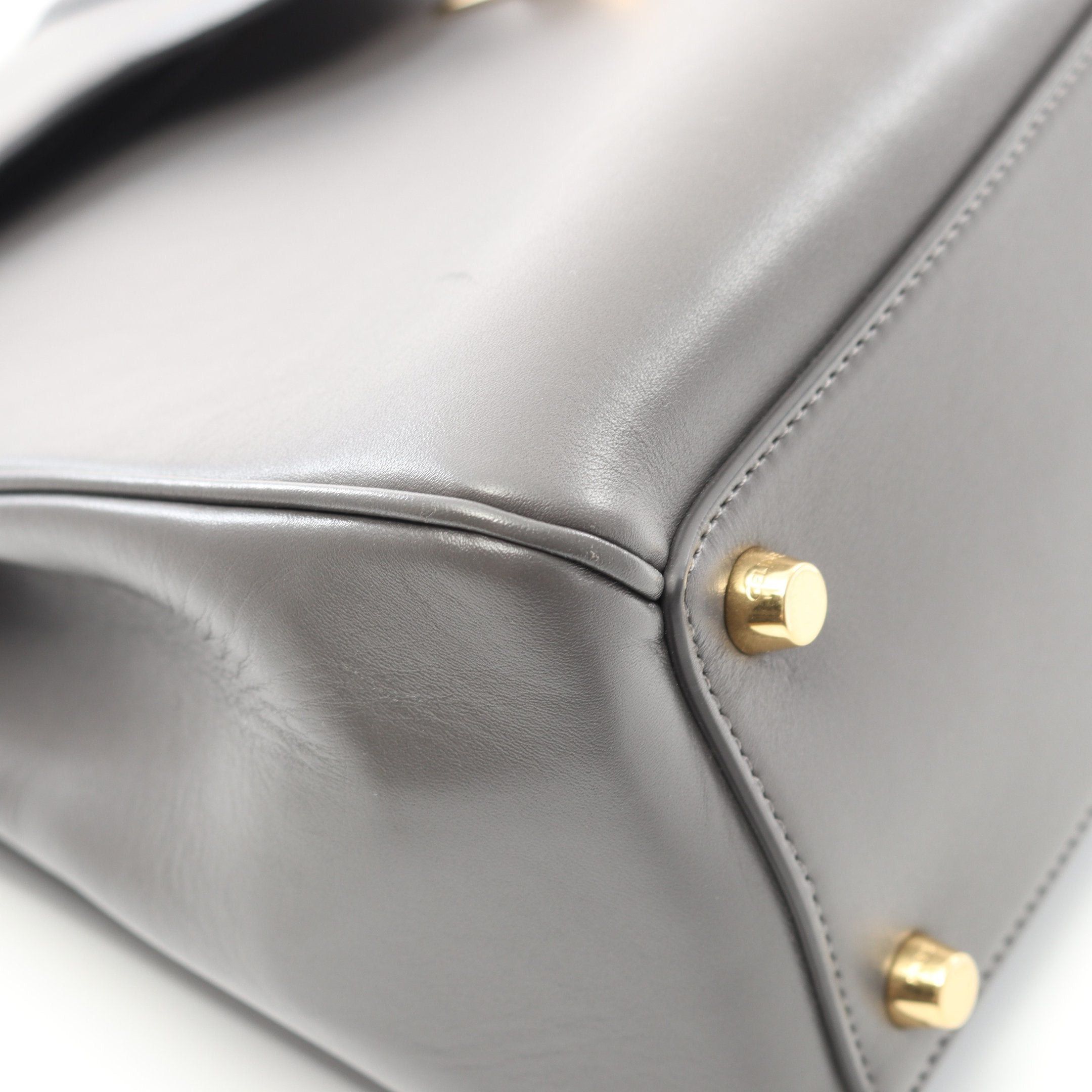 Celine Celine 16 Sais Medium Handbag Leather Gray Size ONE SIZE - 5 Thumbnail