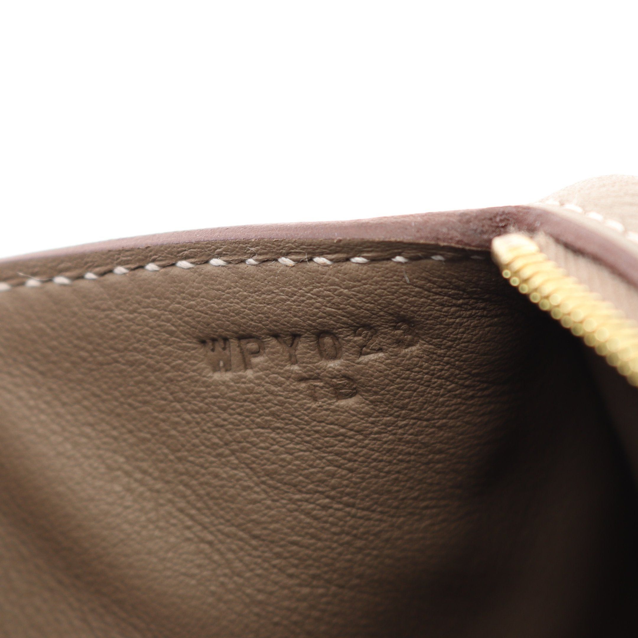 Hermes Hermes Lindy Mini Etoupe Shoulder Bag Clemence Leather Gray Brown Gold Hardware Double Engraved Size ONE SIZE - 5 Thumbnail