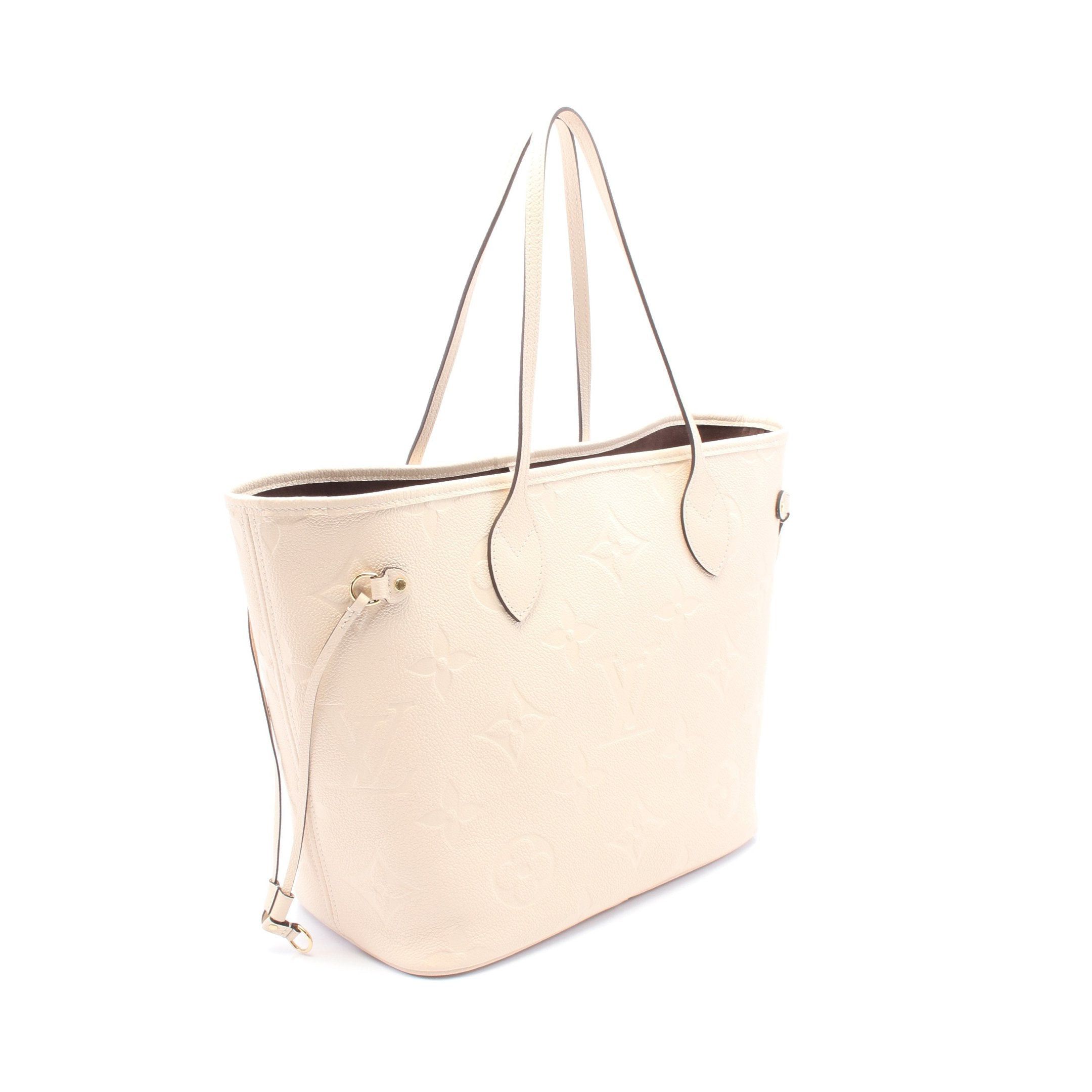Louis Vuitton Louis Vuitton Neverfull Mm Monogram Empreinte Claim Shoulder Bag Tote Leather Ivory Size ONE SIZE - 2 Thumbnail