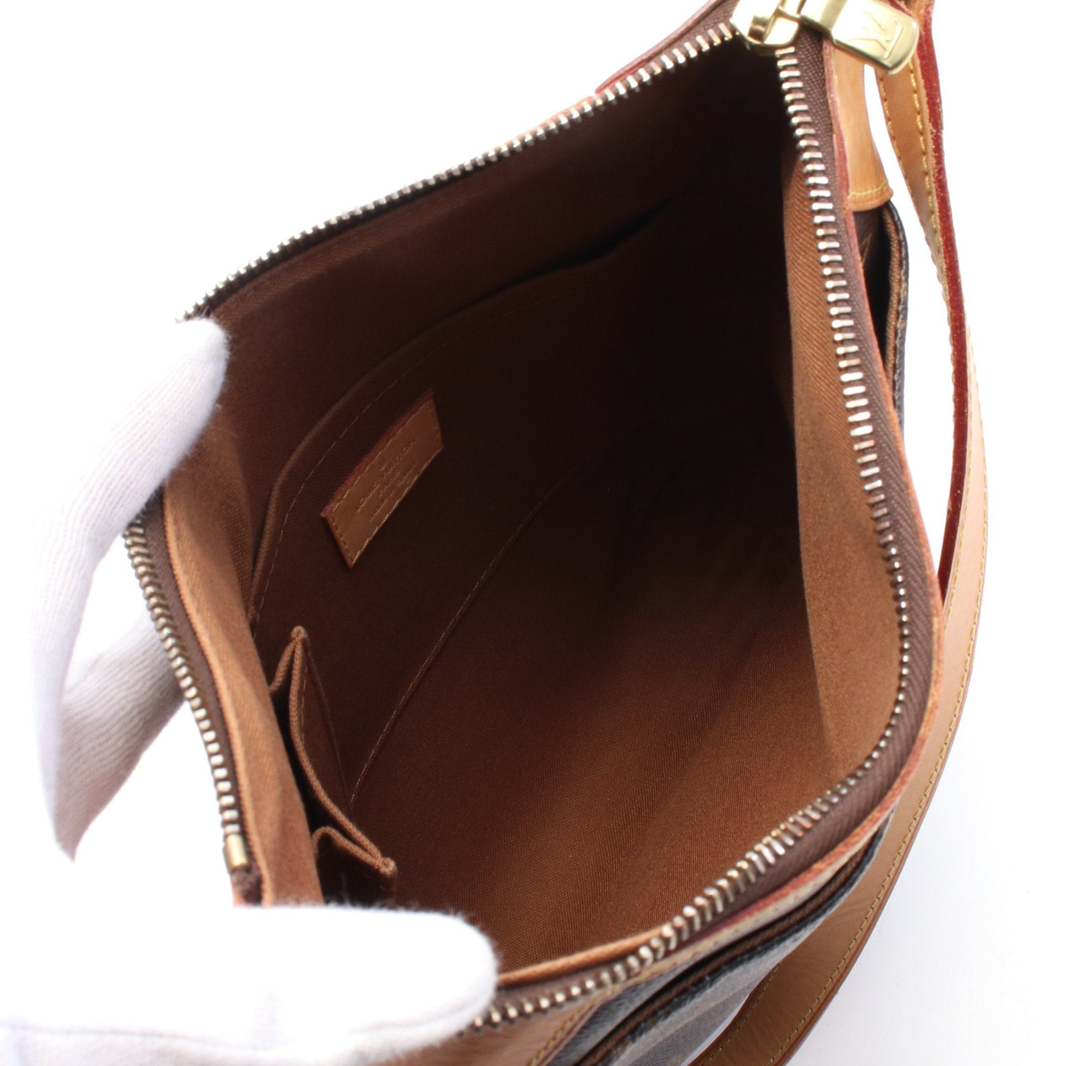Louis Vuitton Louis Vuitton Odeon Pm Monogram Shoulder Bag Leather Brown Size ONE SIZE - 3 Thumbnail