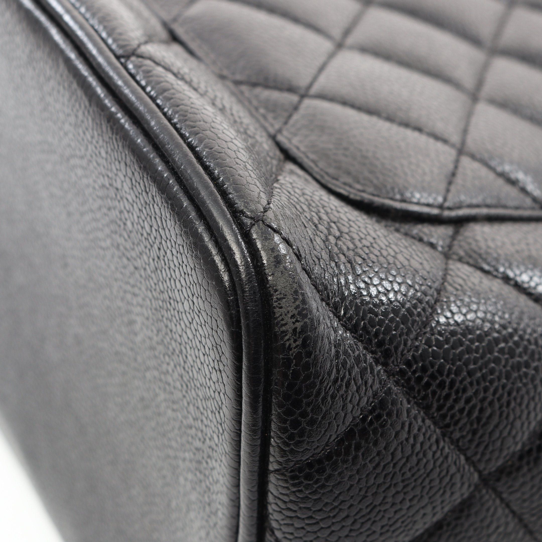 Chanel Chanel Reissue Tote Handbag Bag Caviar Skin Black Silver Hardware Size ONE SIZE - 7 Thumbnail