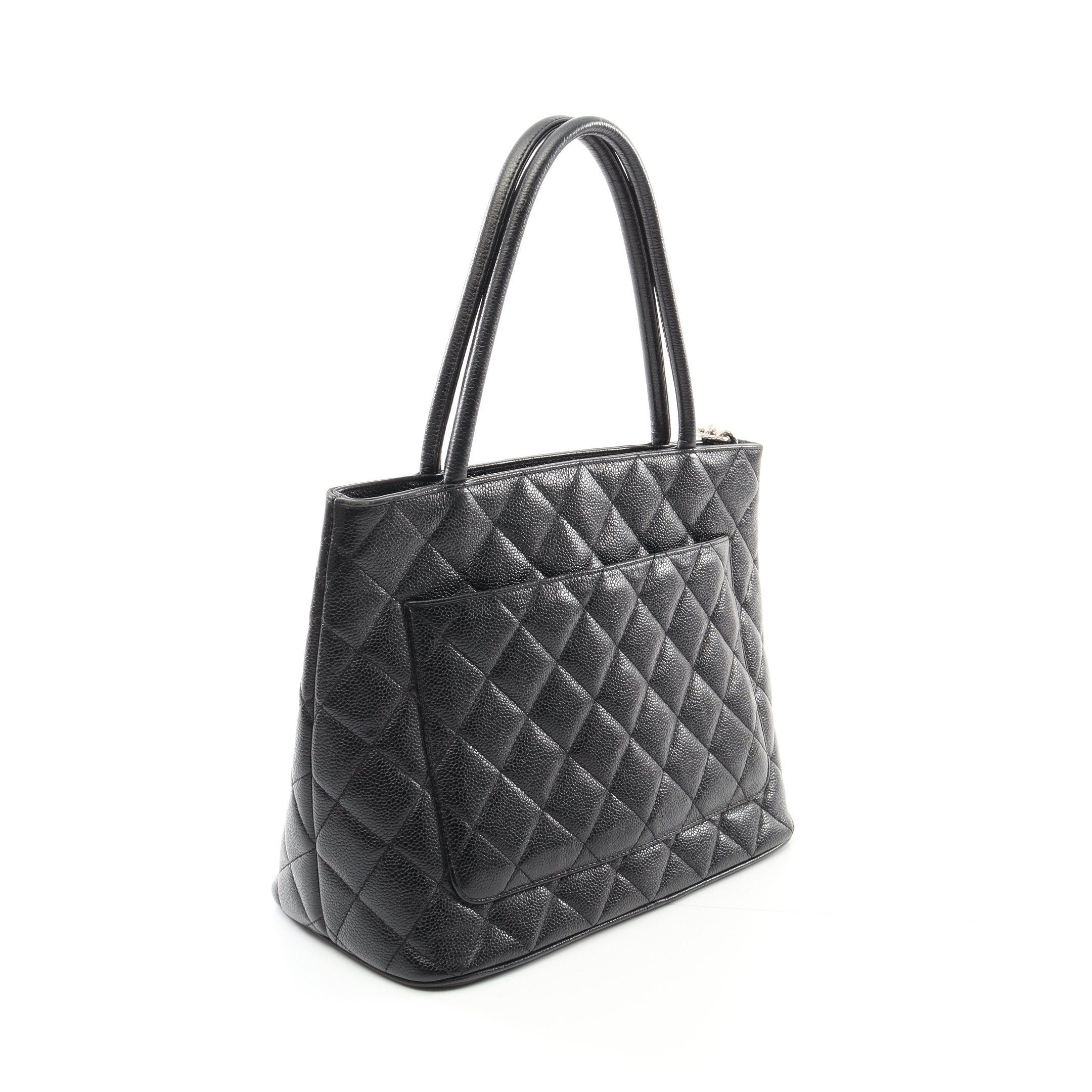 Chanel Chanel Reissue Tote Handbag Bag Caviar Skin Black Silver Hardware Size ONE SIZE - 2 Thumbnail