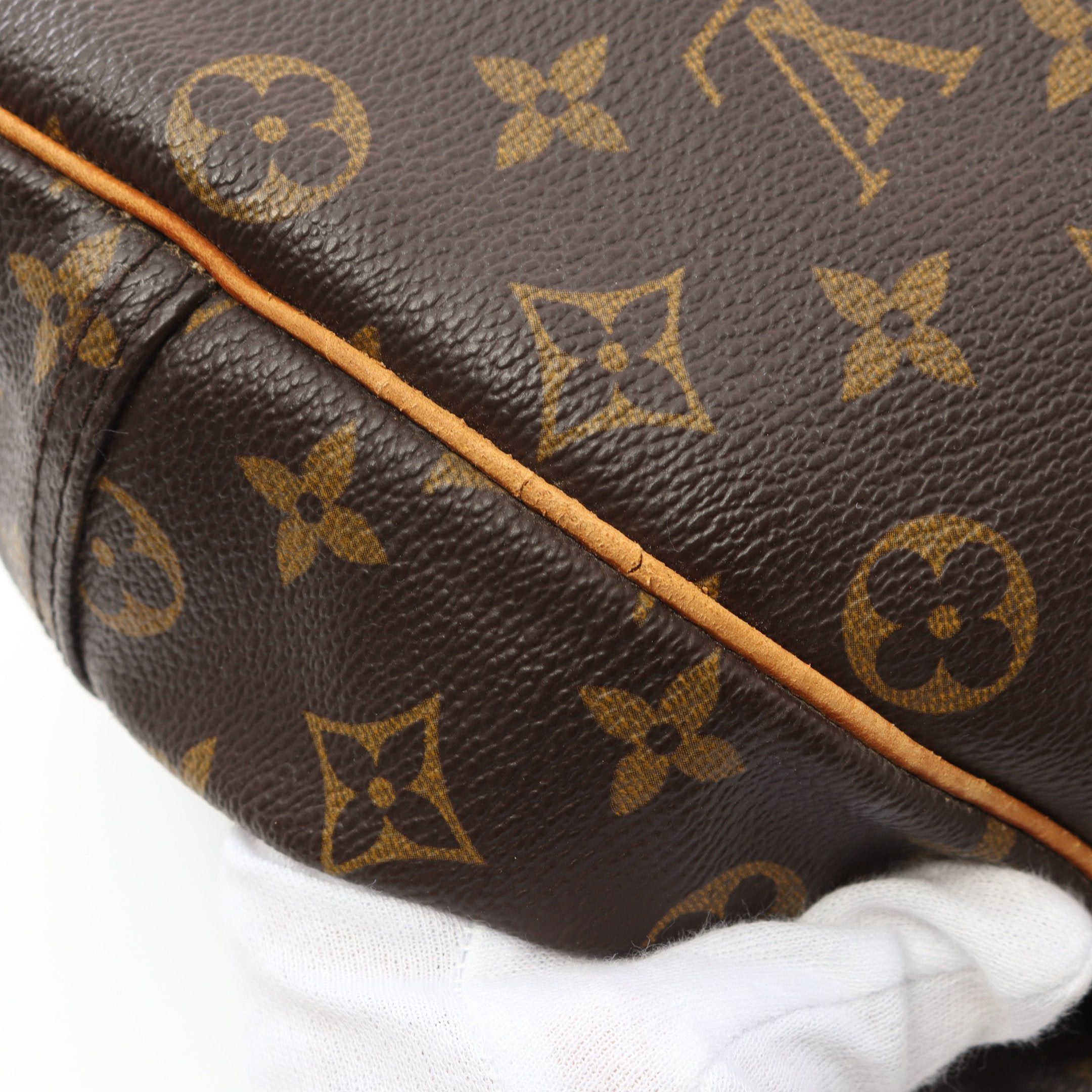 Louis Vuitton Louis Vuitton Deauville Bowling Vanity Monogram Handbag Leather Brown Size ONE SIZE - 11 Thumbnail