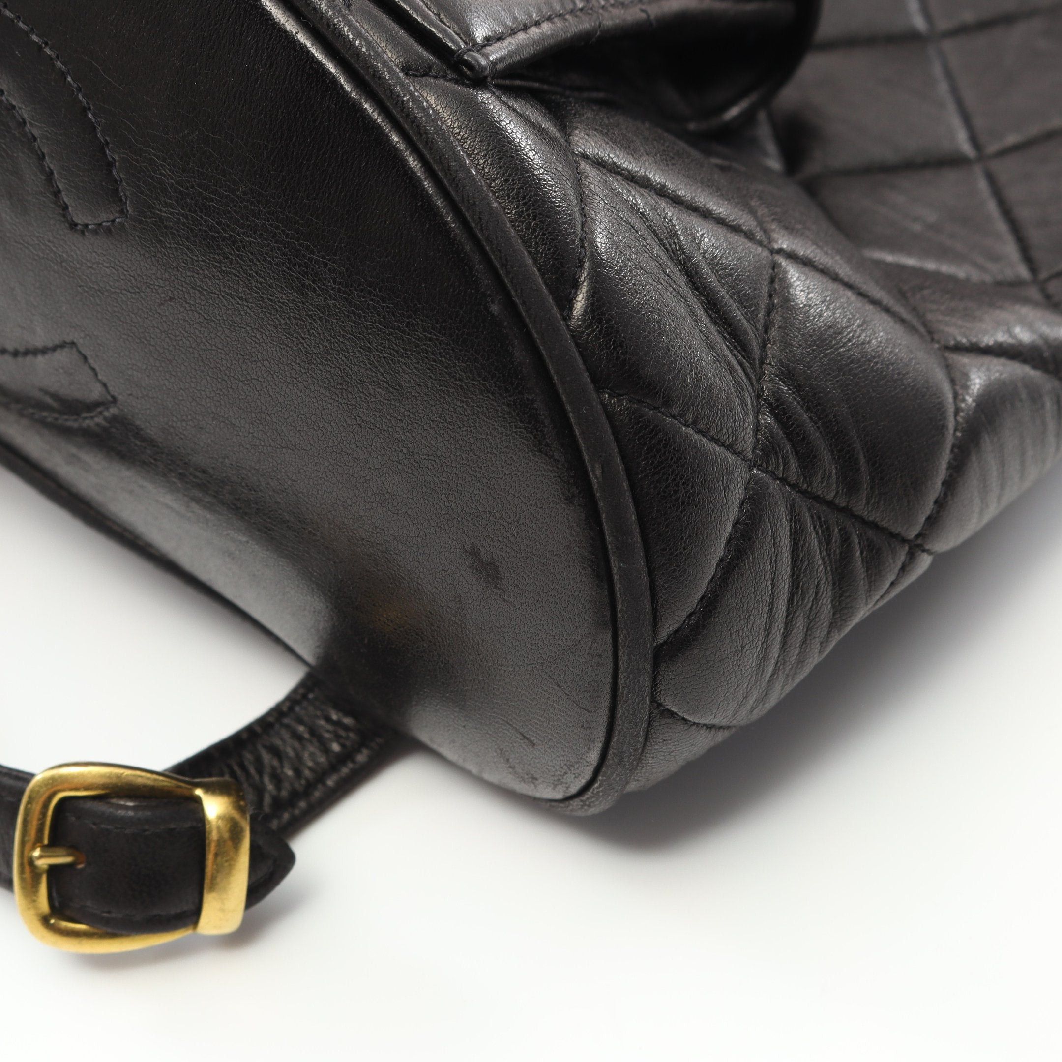 Chanel Chanel Matelasse Backpack Rucksack Lambskin Black Gold Hardware Size ONE SIZE - 6 Thumbnail