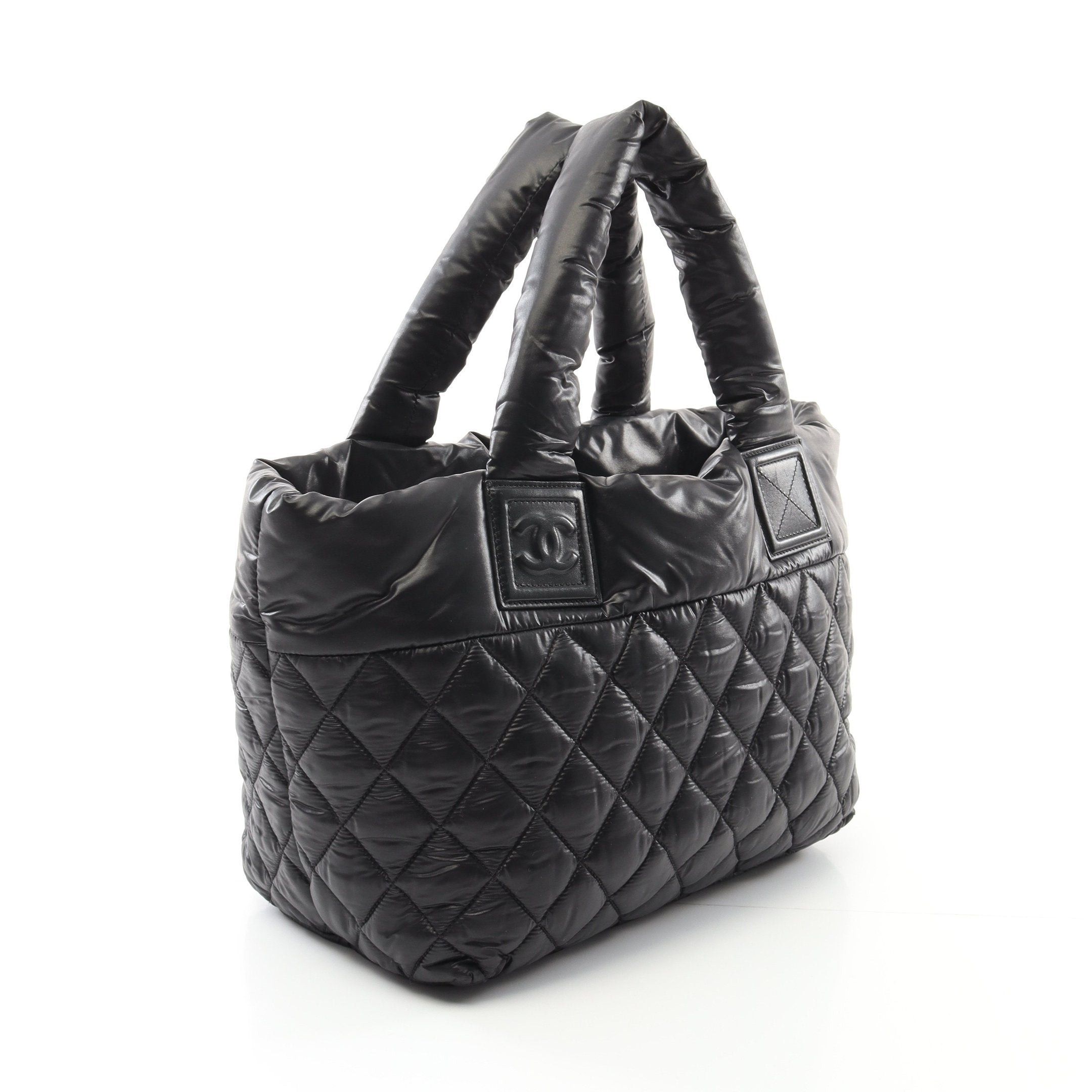 Chanel Chanel Coco Coon Small Handbag Tote Bag Nylon Black Bordeaux Silver Hardware Reversible Size ONE SIZE - 2 Thumbnail