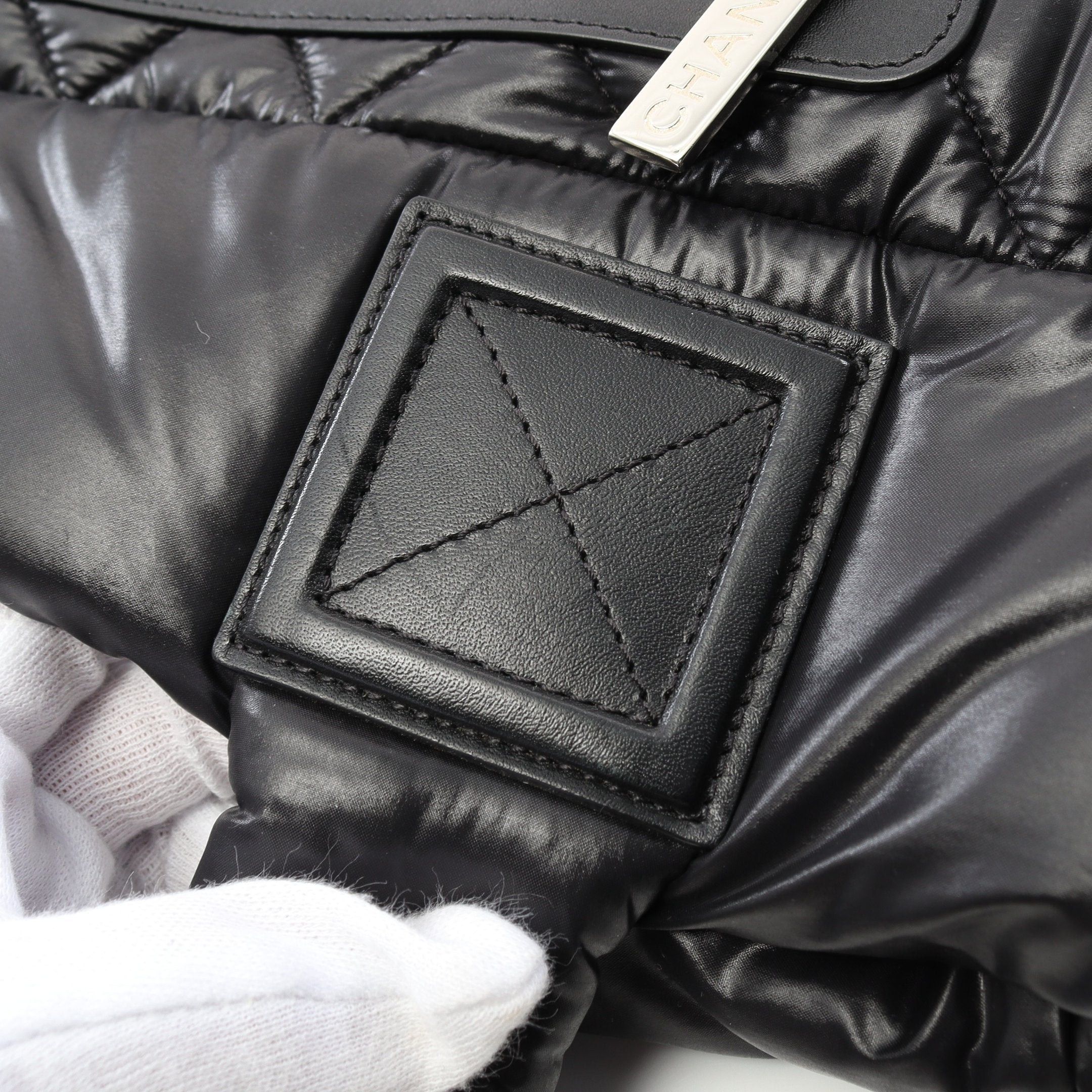 Chanel Chanel Coco Coon Small Handbag Tote Bag Nylon Black Bordeaux Silver Hardware Reversible Size ONE SIZE - 8 Thumbnail