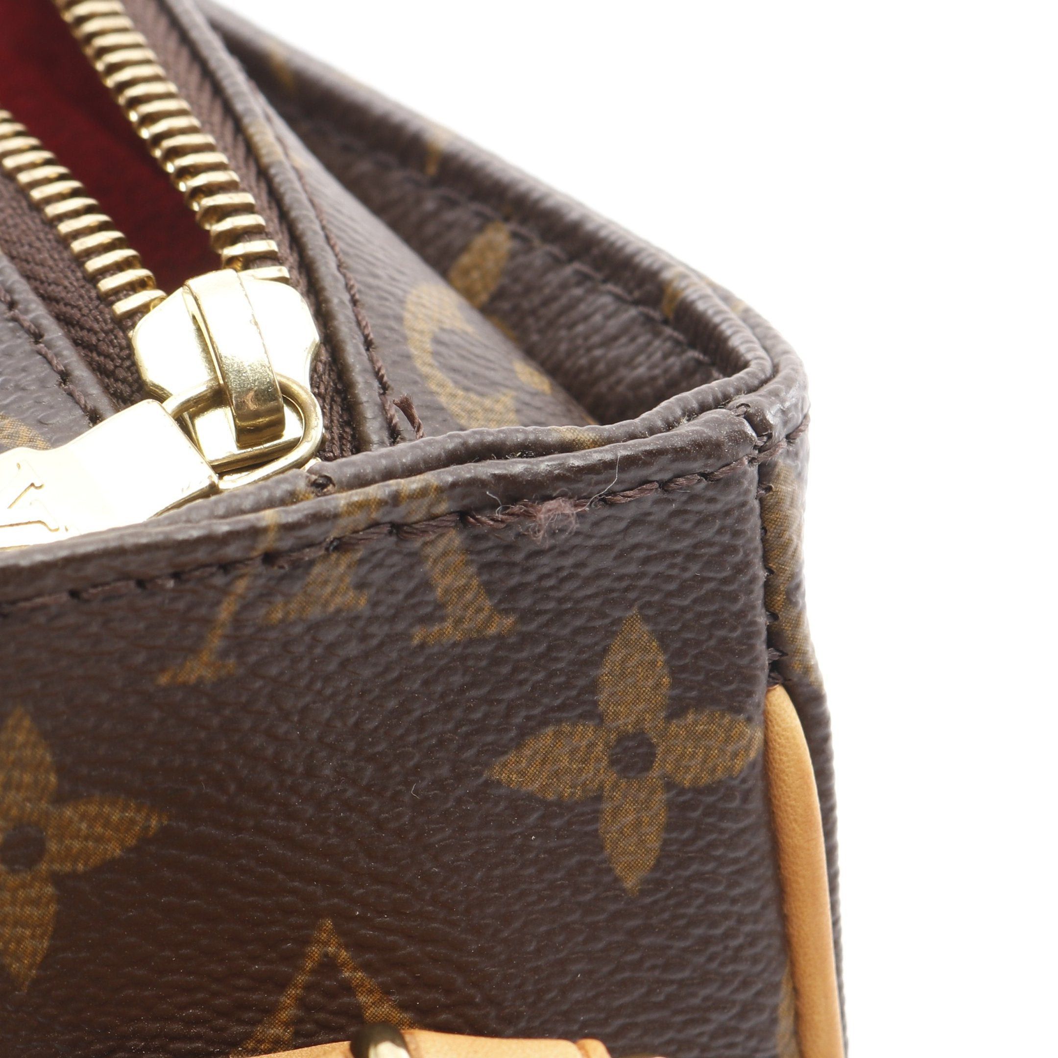 Louis Vuitton Louis Vuitton Vivacite Mm Monogram Shoulder Bag Leather Brown Size ONE SIZE - 10 Thumbnail