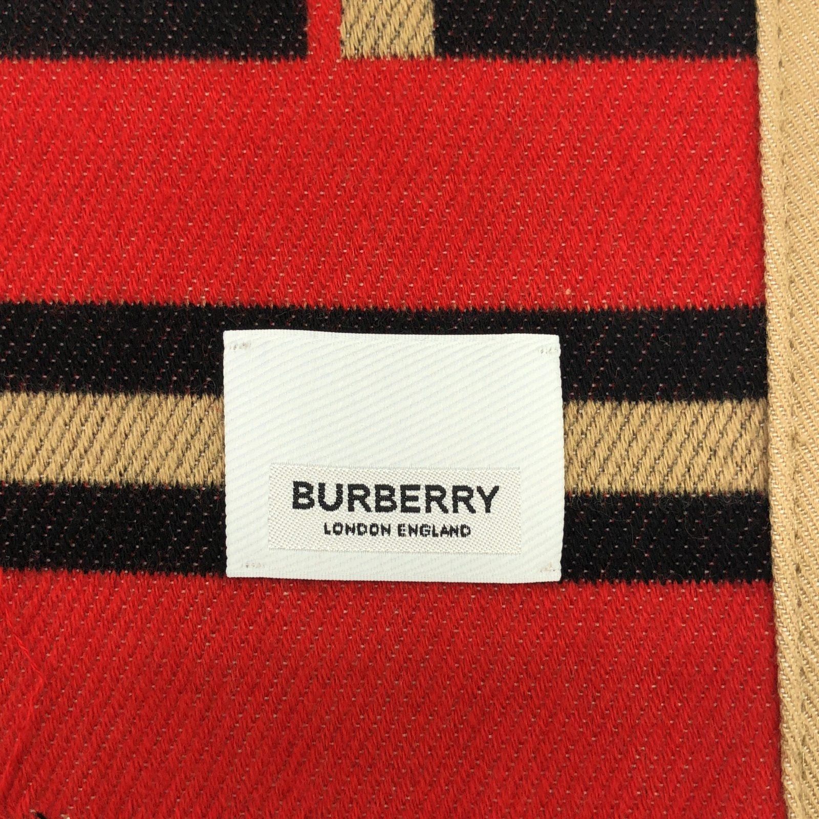 Burberry Burberry Scarf Cotton Beige Size ONE SIZE - 4 Thumbnail