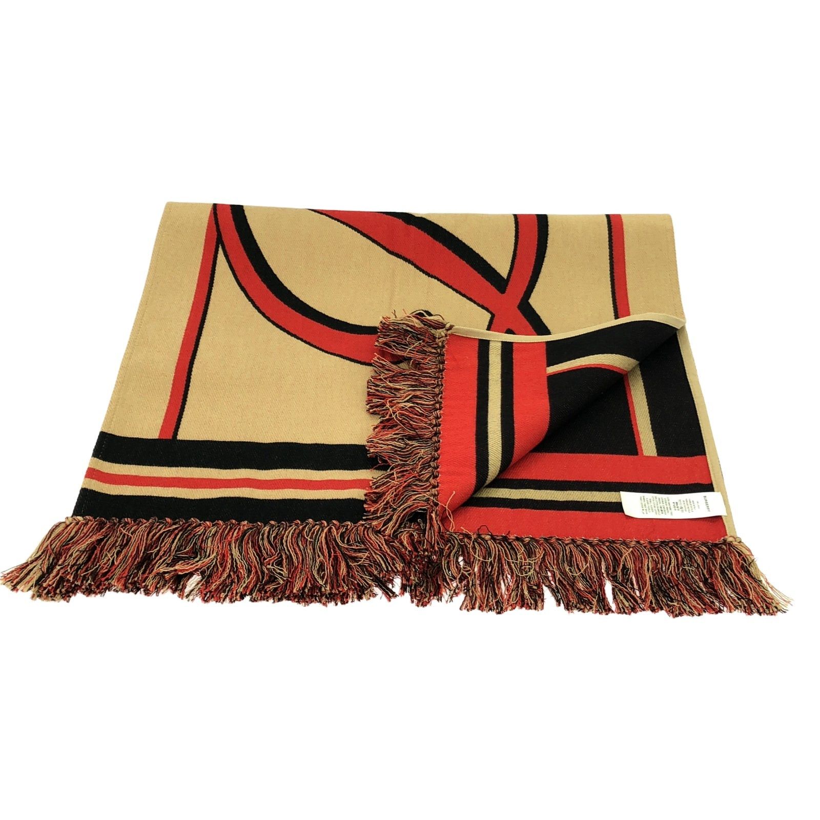 Burberry Burberry Scarf Cotton Beige Size ONE SIZE - 2 Thumbnail