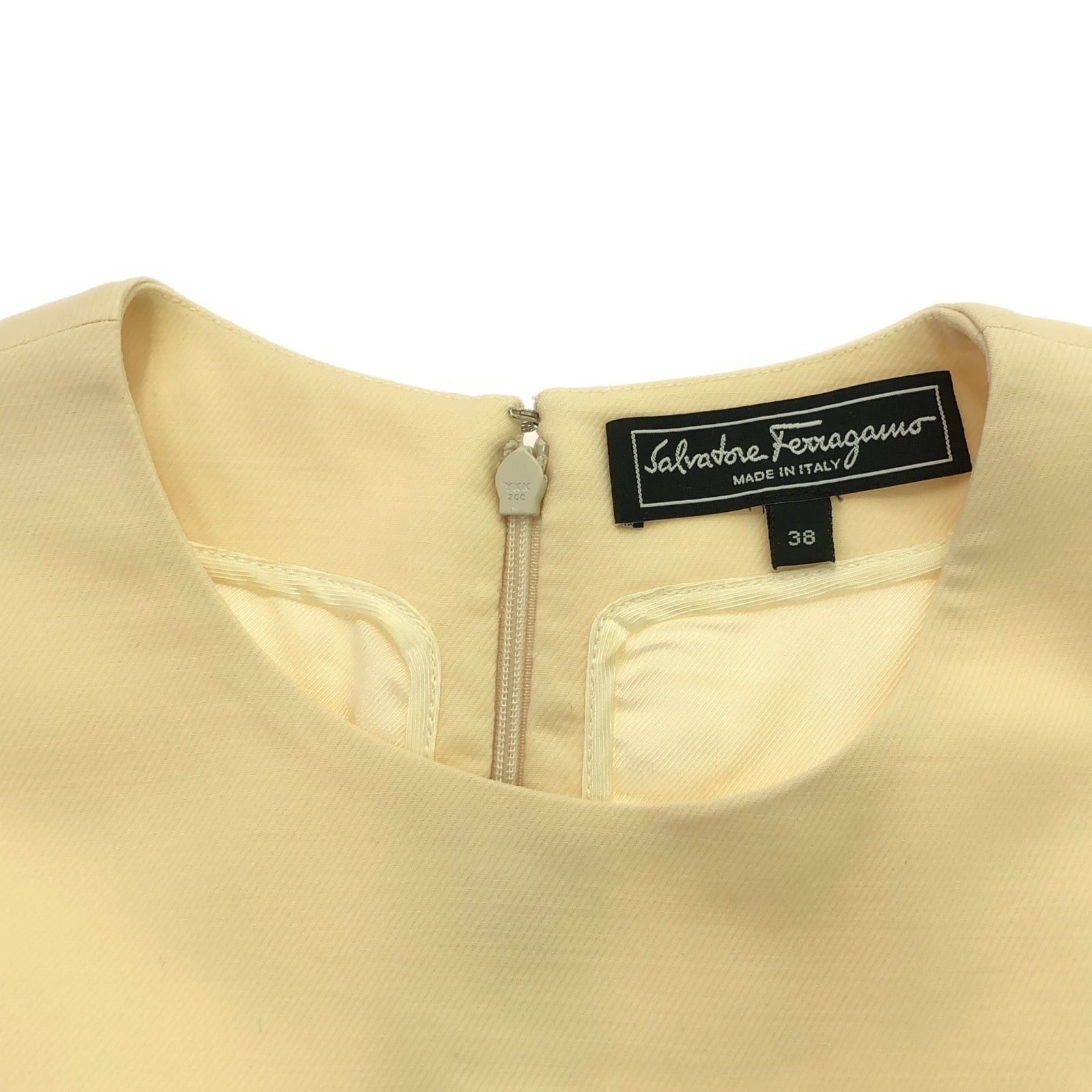 Salvatore Ferragamo Salvatore Ferragamo One Piece Wool Beige Size ONE SIZE - 6 Thumbnail