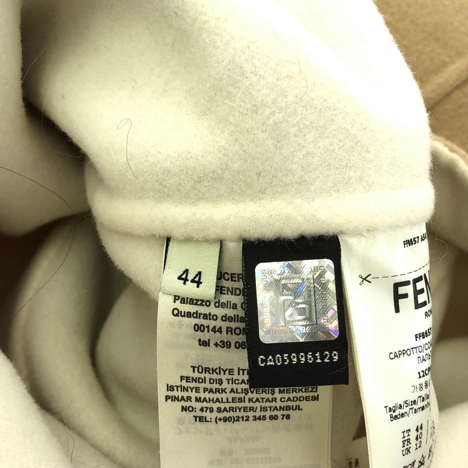 Fendi Fendi Cape Coat Wool Beige Size ONE SIZE - 6 Thumbnail