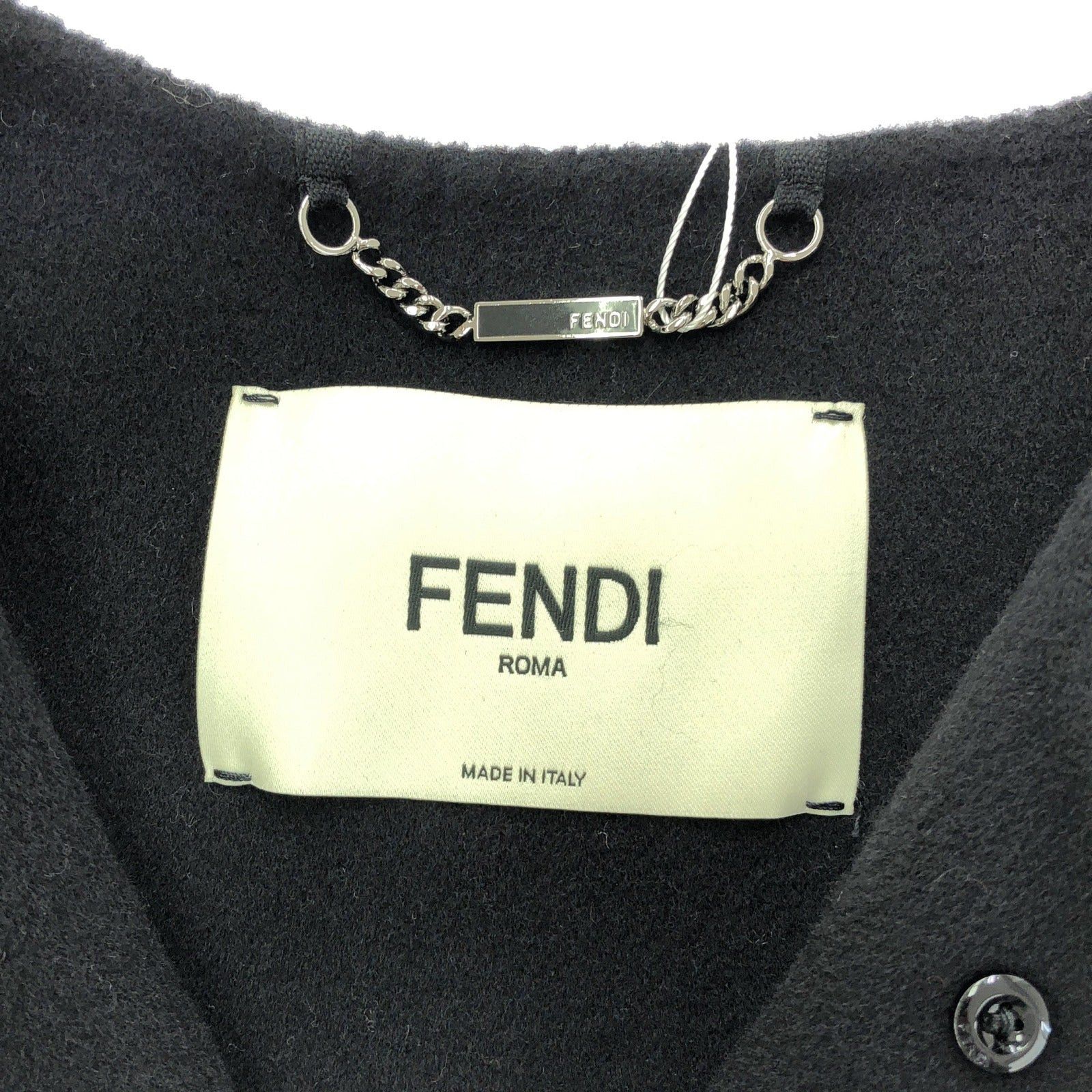 Fendi Fendi Cape Coat Wool Black Size ONE SIZE - 5 Thumbnail