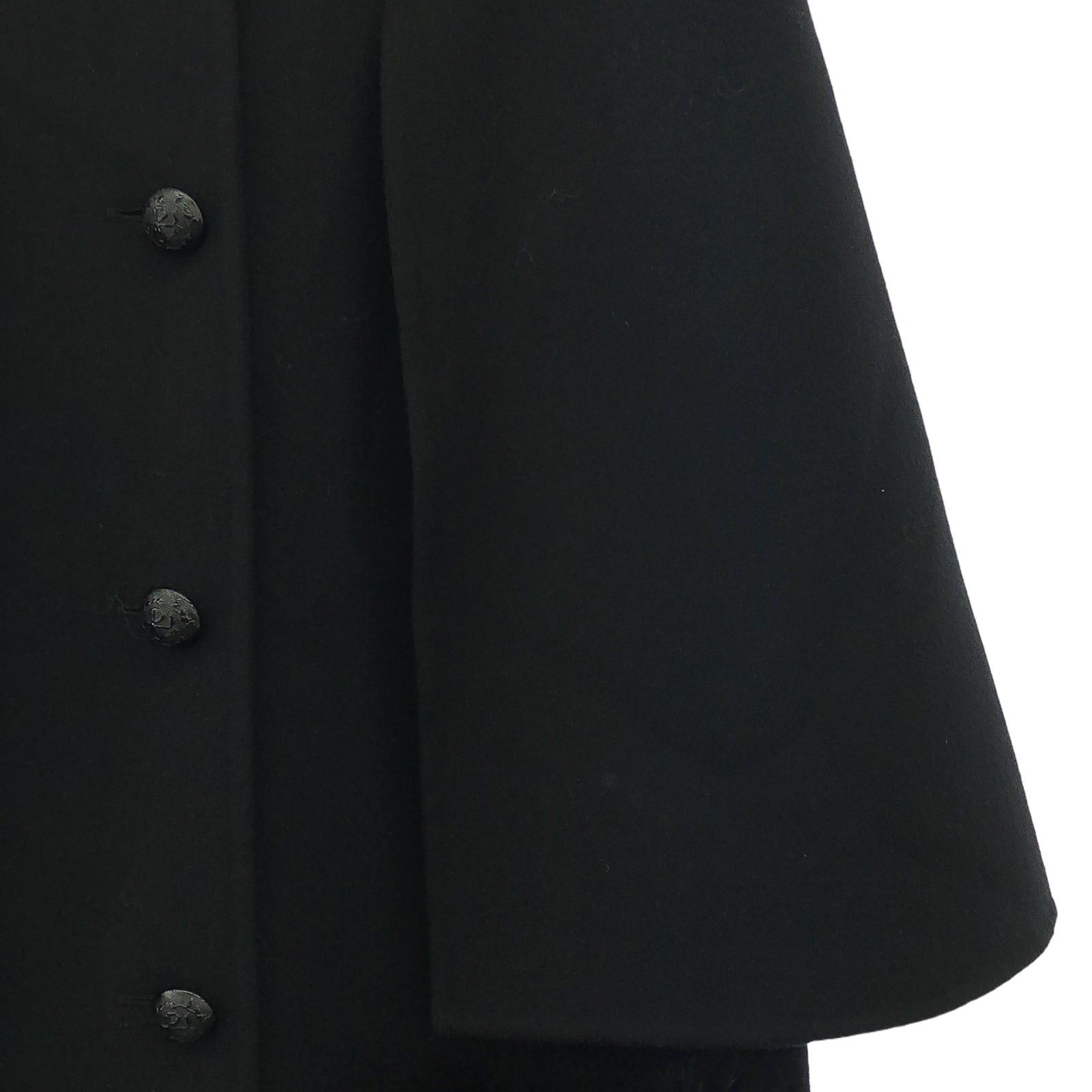 Fendi Fendi Cape Coat Wool Black Size ONE SIZE - 4 Thumbnail