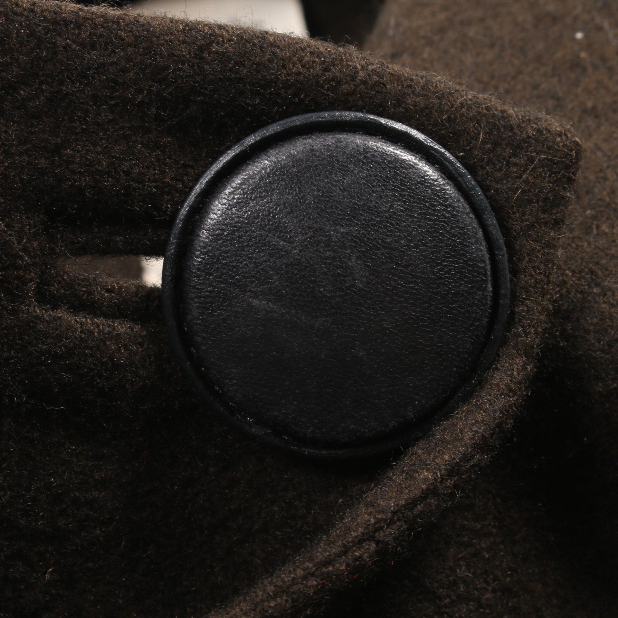 Hermes Hermes Coat Collarless Cashmere Dark Green Size ONE SIZE - 7 Thumbnail