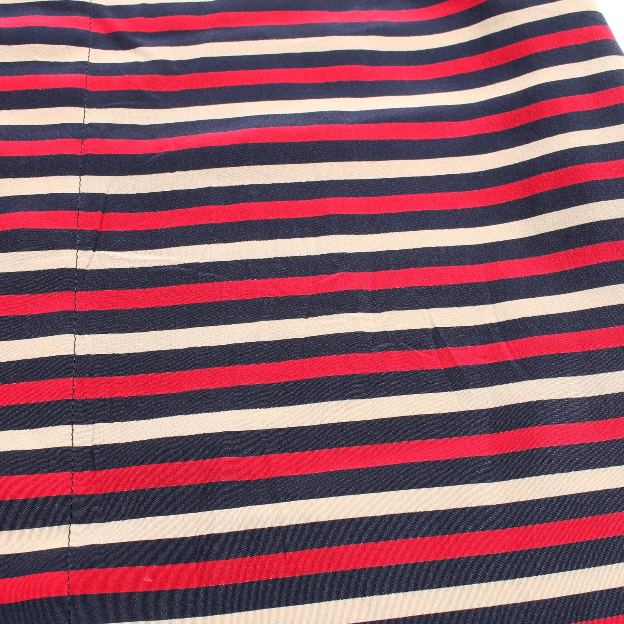 Chanel Chanel Cut And Sew No Sleeve Stripes Silk Multicolor Size ONE SIZE - 6 Thumbnail